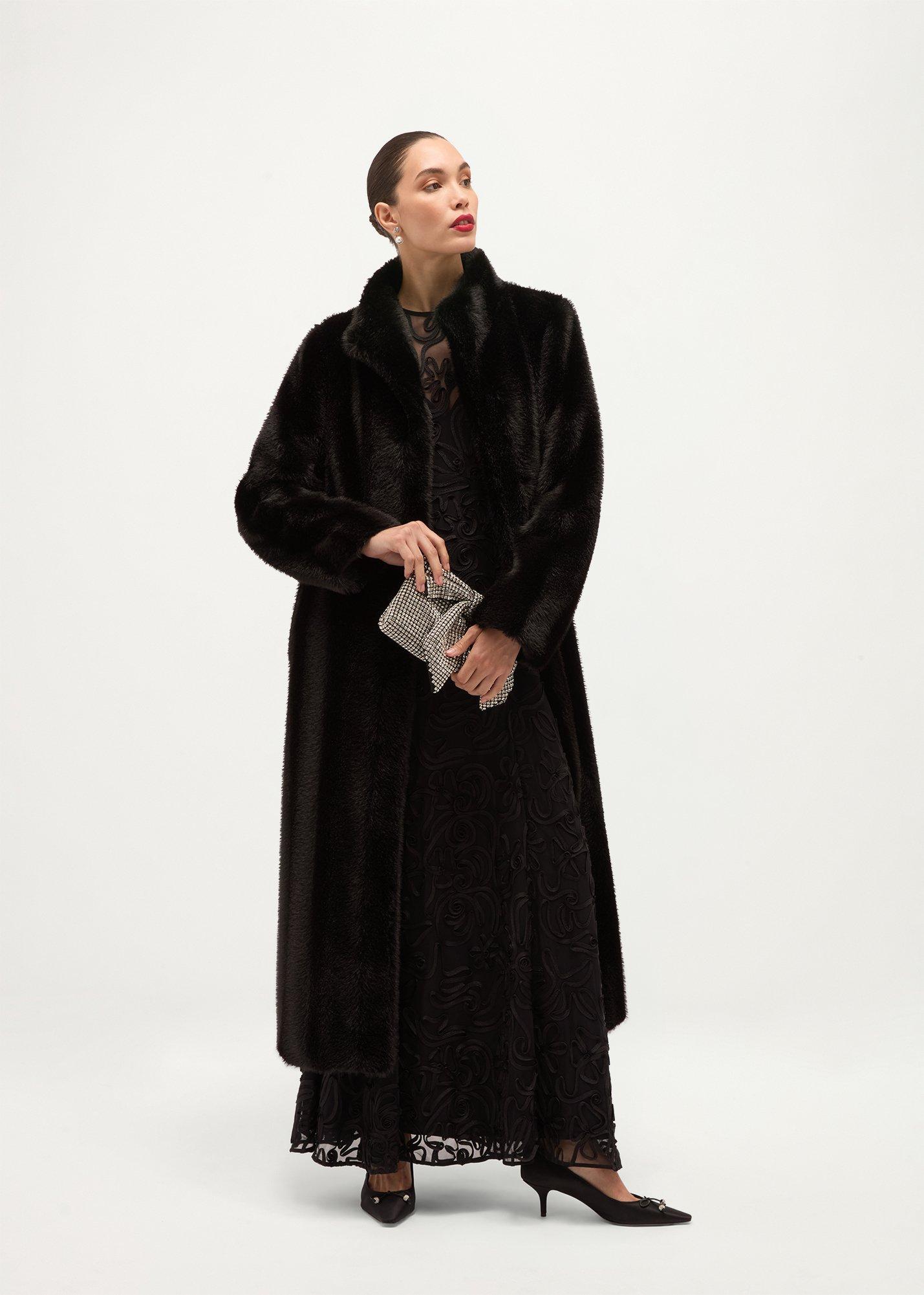 Misha Faux Fur Maxi Coat