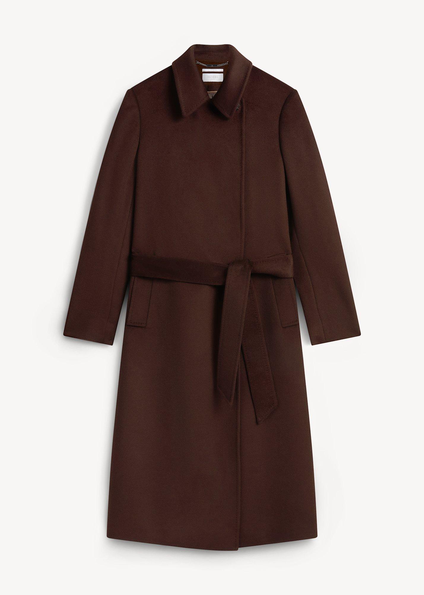 Petite Livia Coat, Alder Brown, hi-res