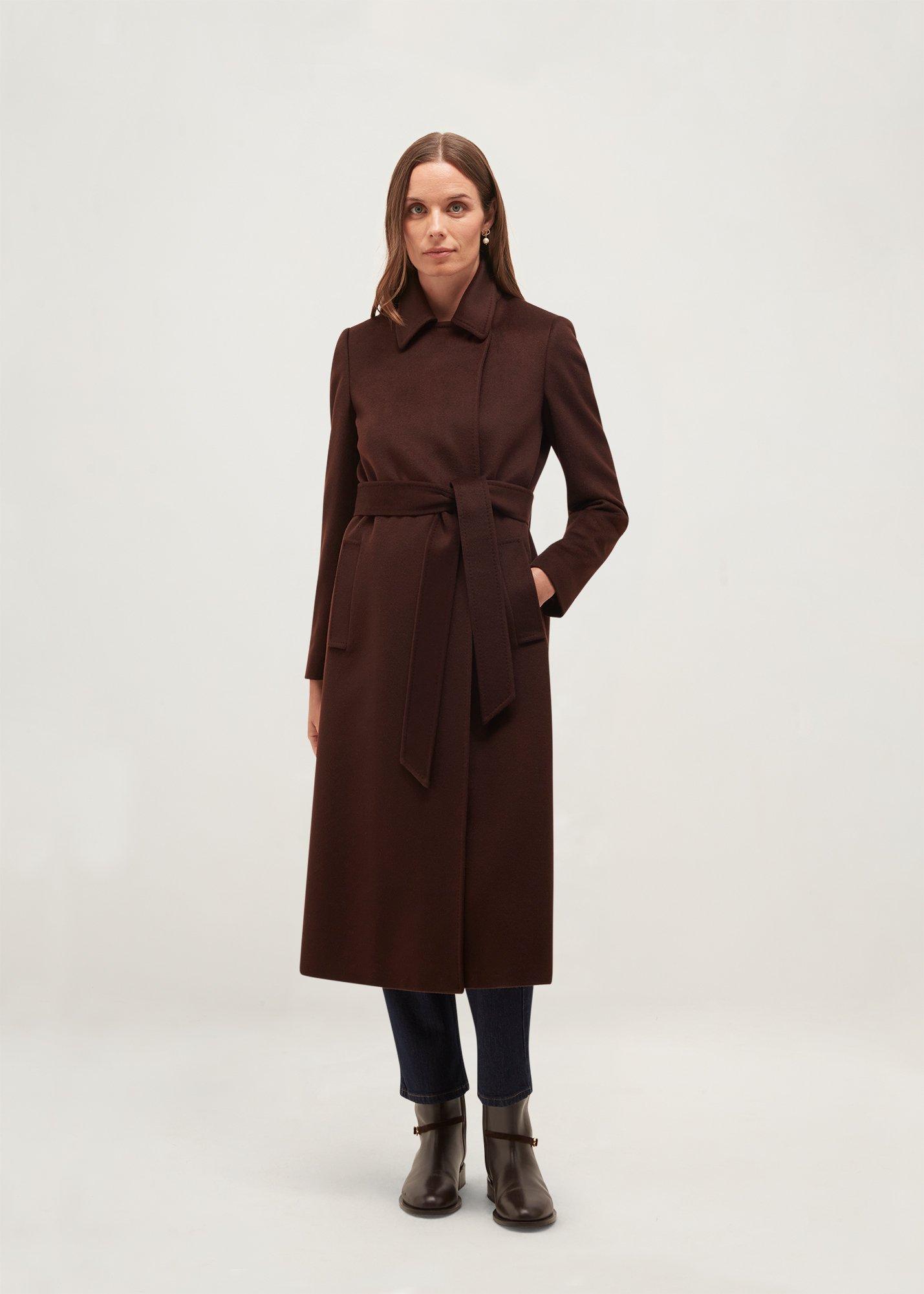 Petite Livia Coat, Alder Brown, hi-res