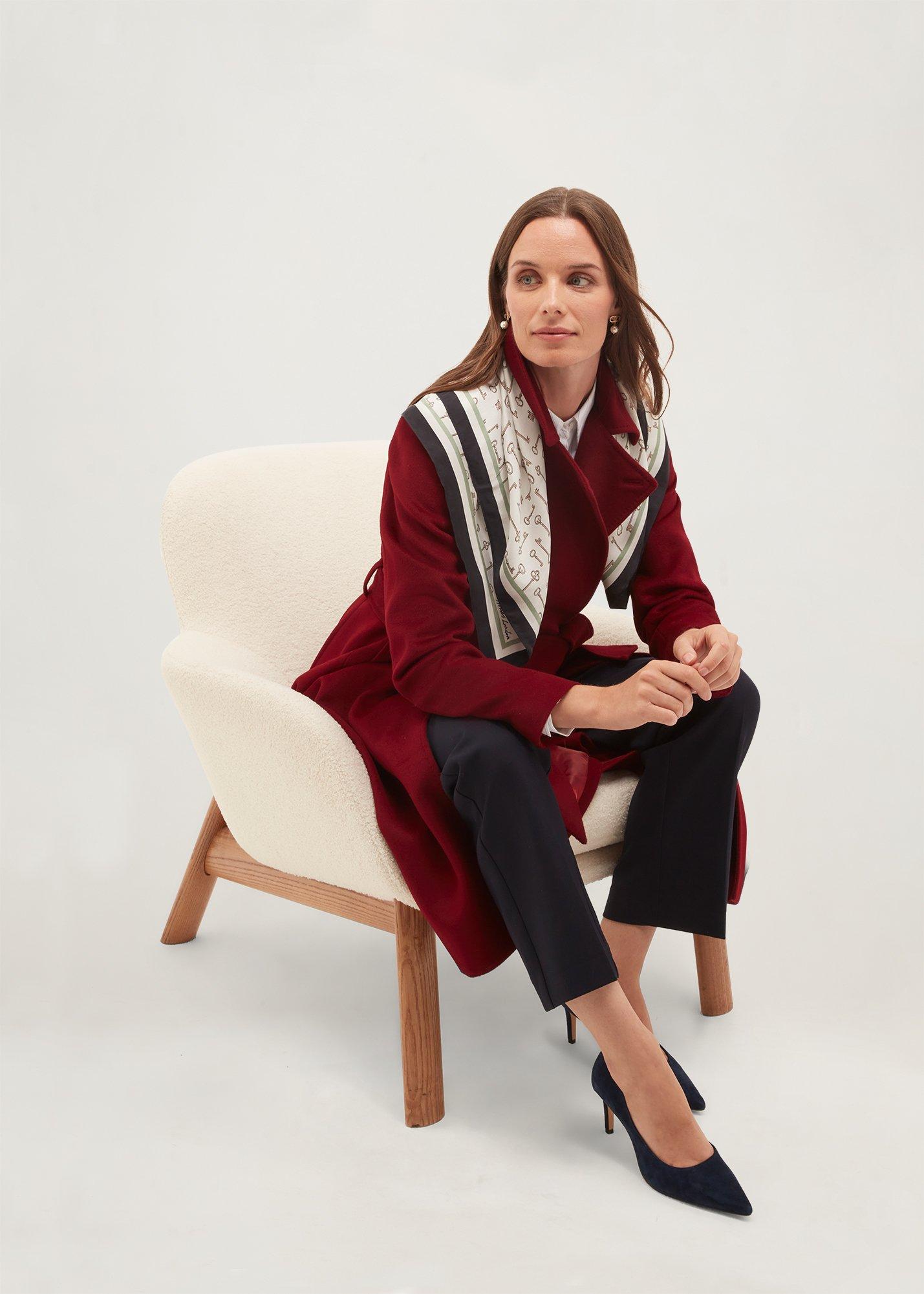 Petite Livia Coat, Beryl Red, hi-res
