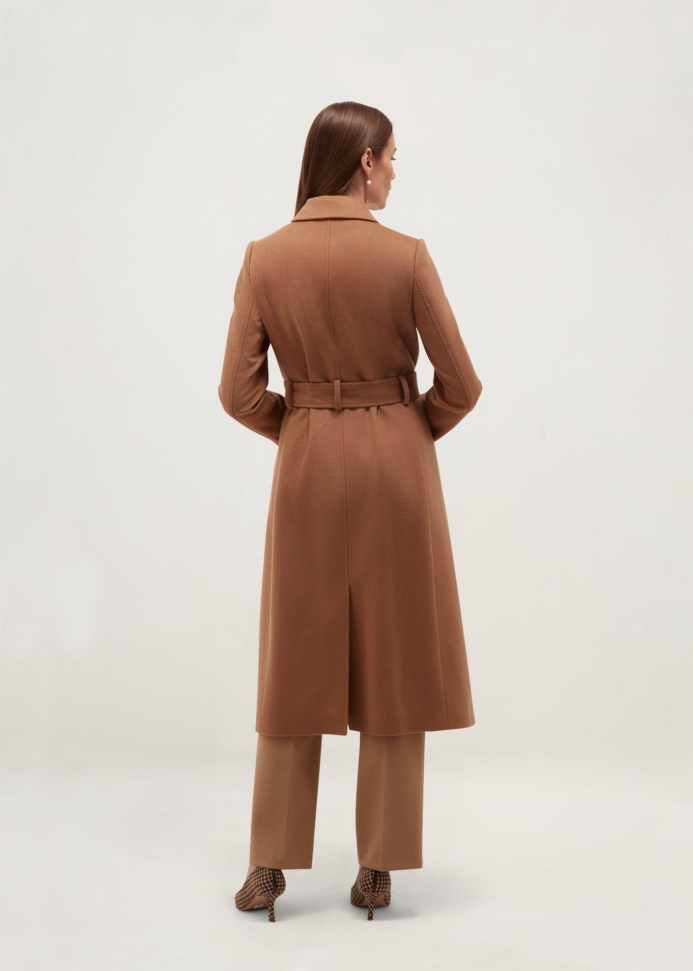 Petite Livia Coat, Dark Camel, hi-res
