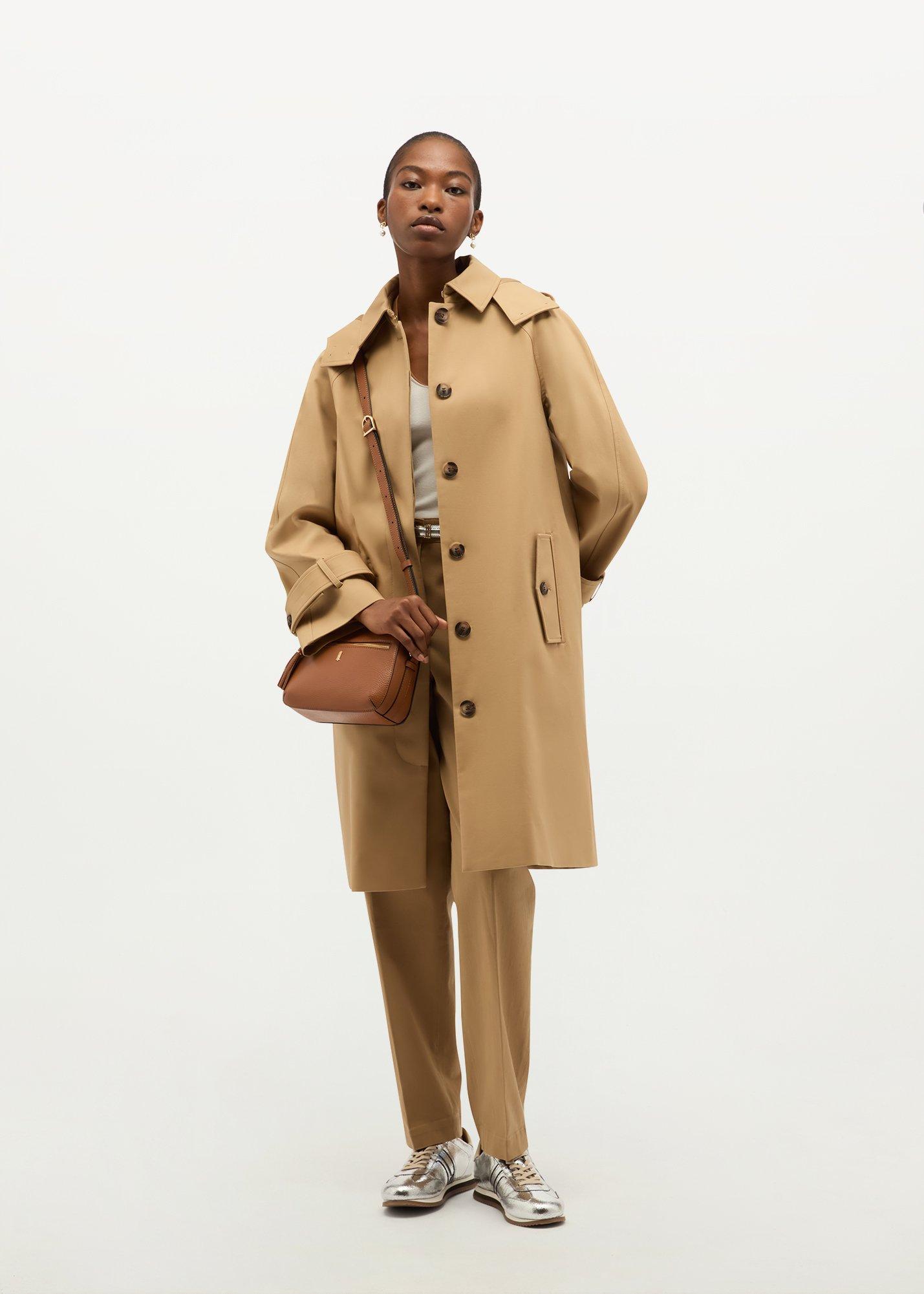 Catherine Shower Resistant Swing Trench, Fawn Beige, hi-res
