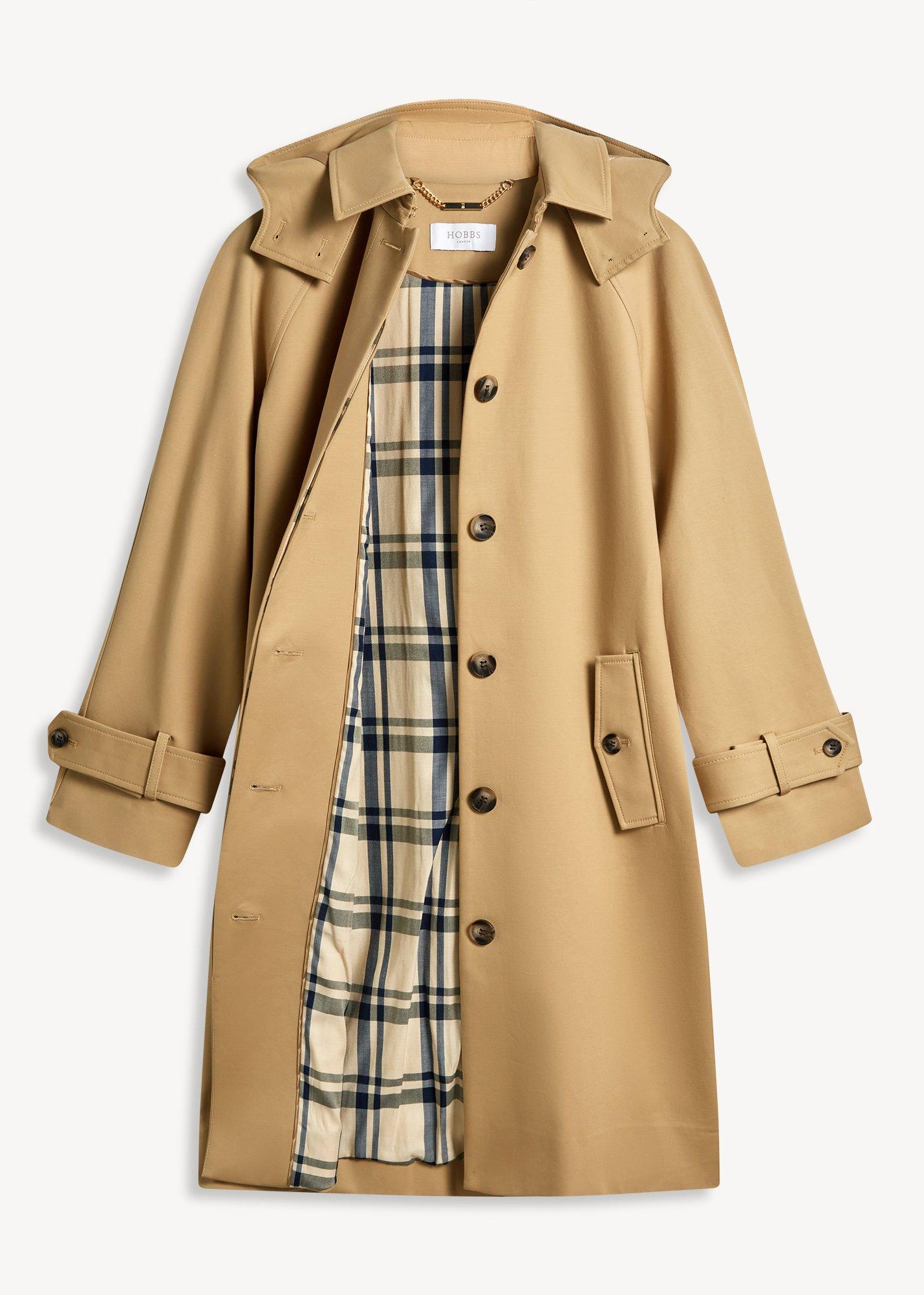 Catherine Shower Resistant Swing Trench, Fawn Beige, hi-res