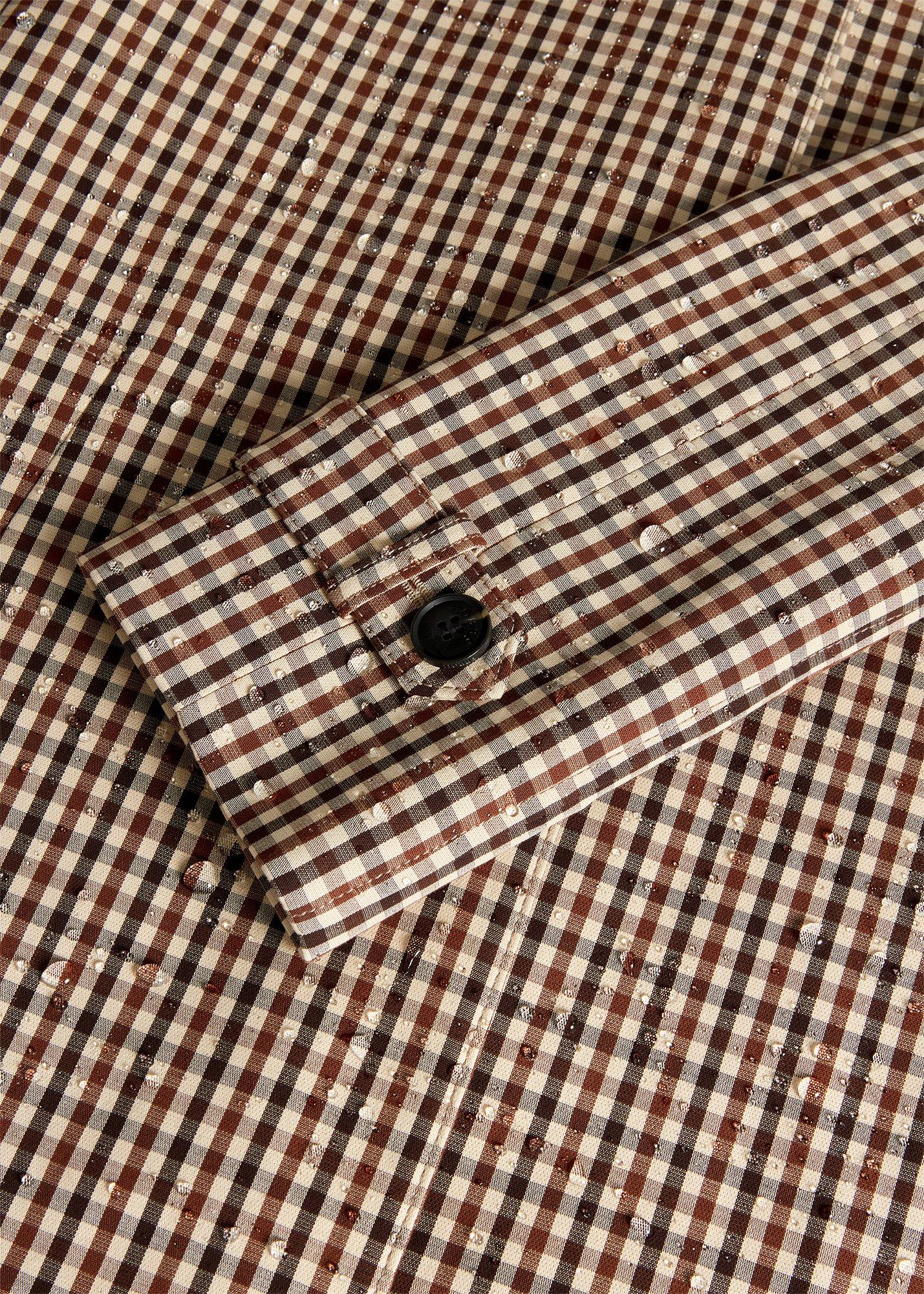 Ariana Shower Resistant Check Trench Coat, Camel Multi, hi-res