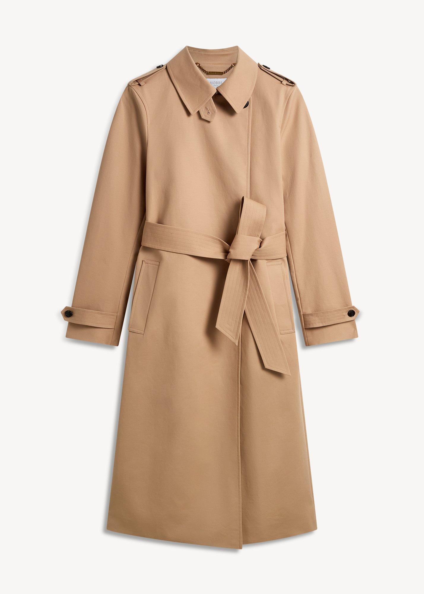 Livia Shower Resistant Wrap Trench Coat