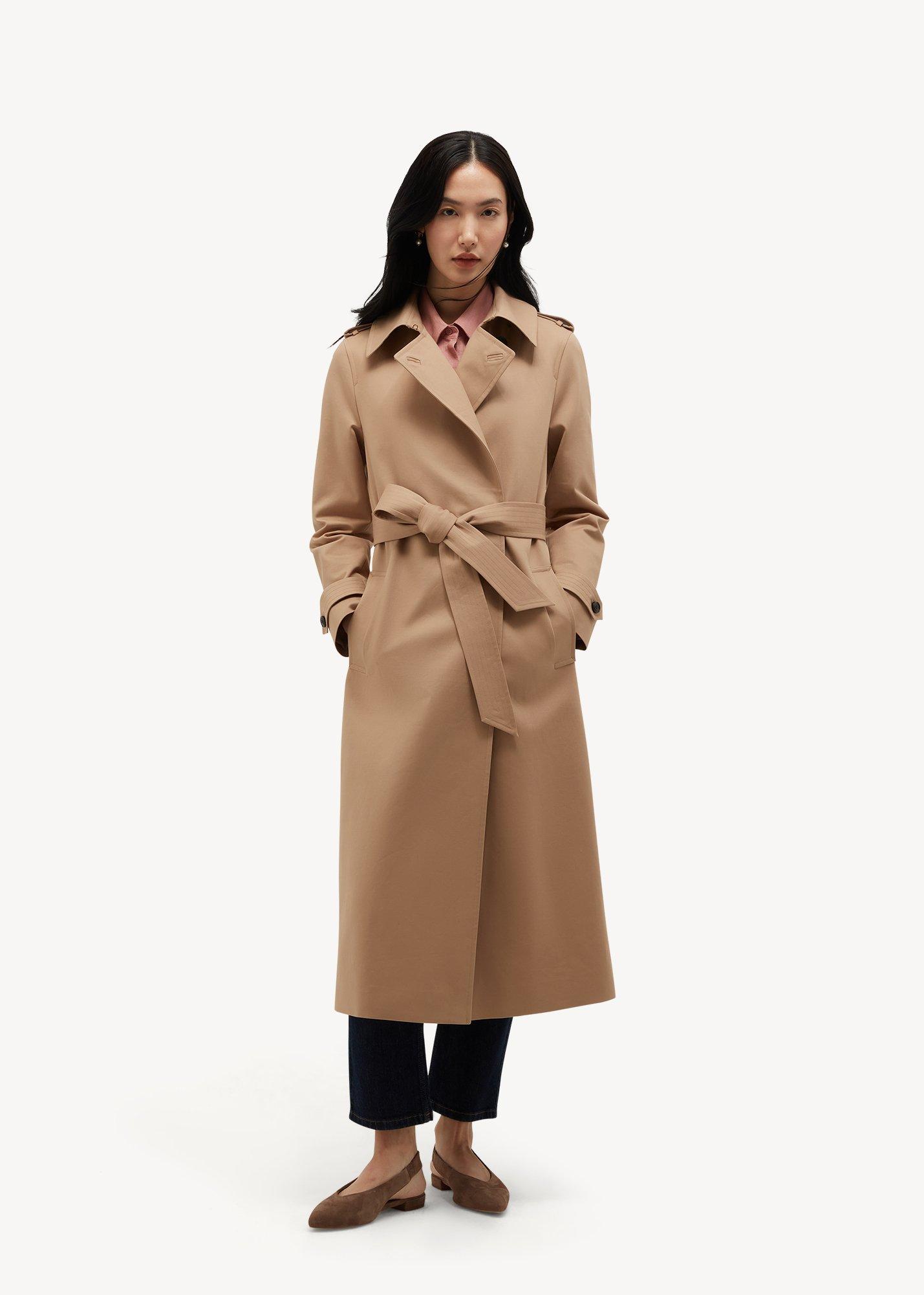Livia Shower Resistant Wrap Trench Coat
