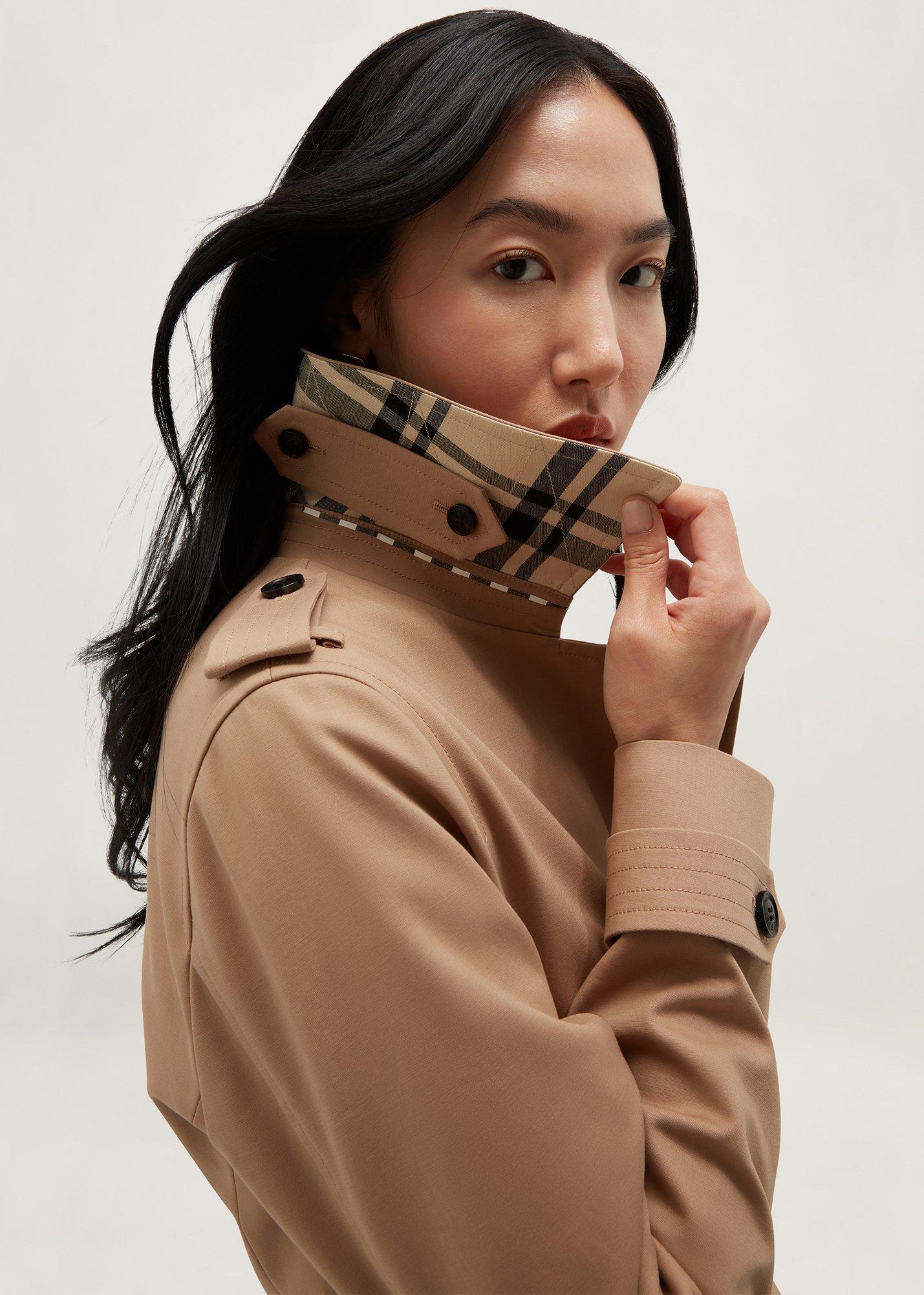 Petite Livia Shower Resistant Trench, Tan, hi-res