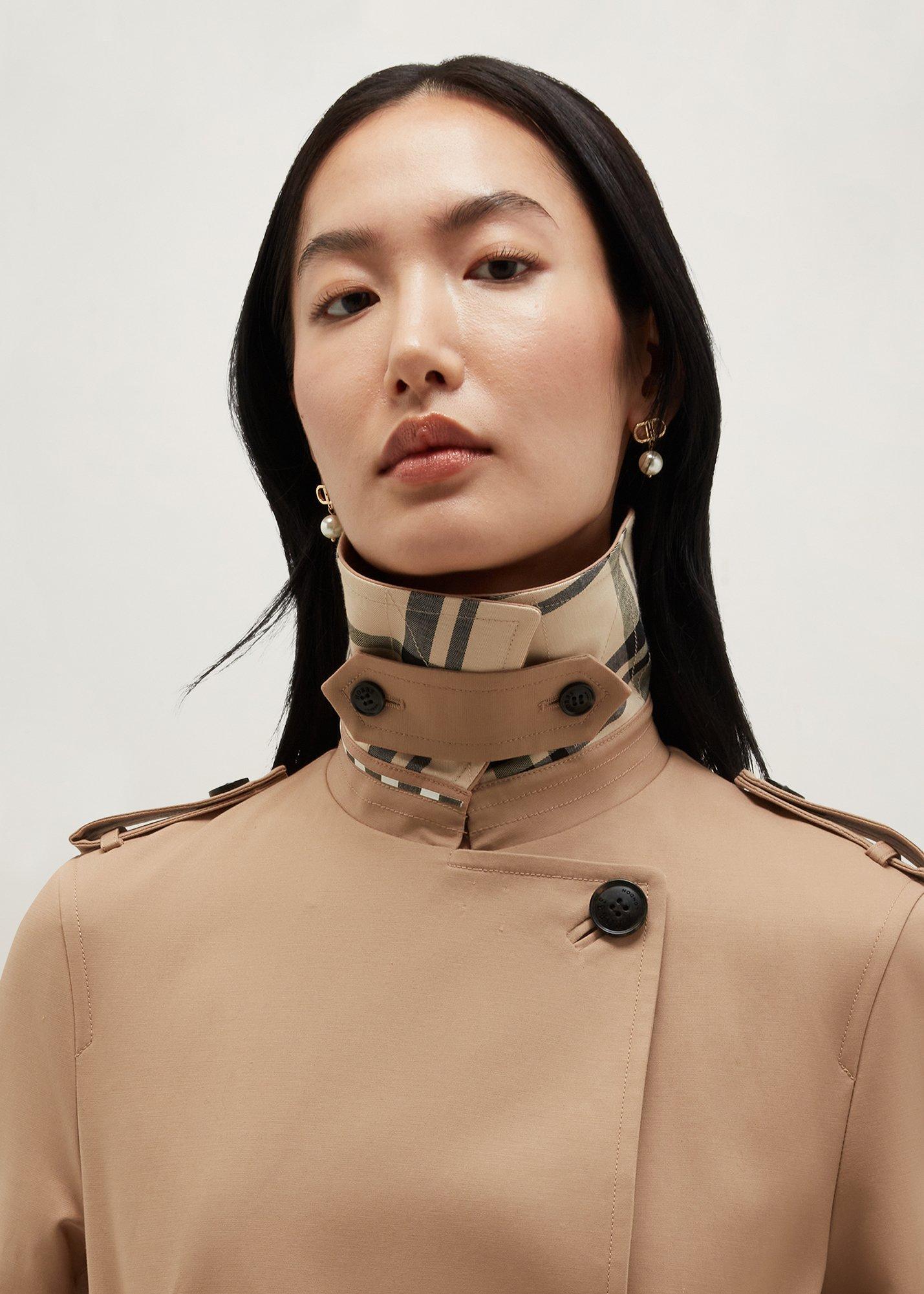 Petite Livia Shower Resistant Trench, Tan, hi-res