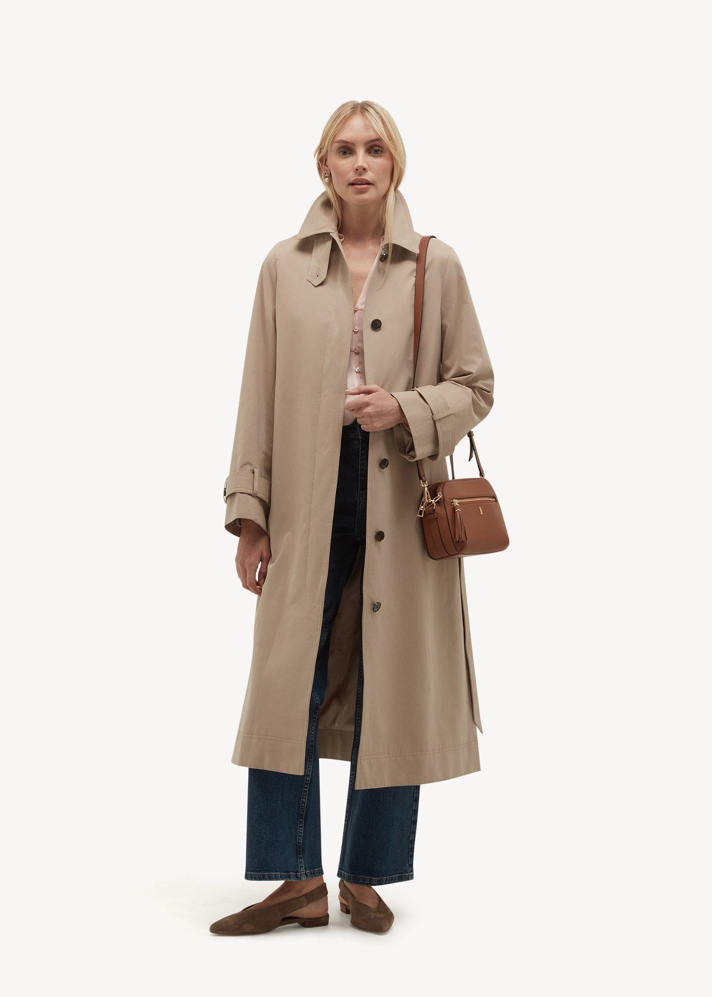 Harriet Shower Resistant Trench, Latte Brown, hi-res