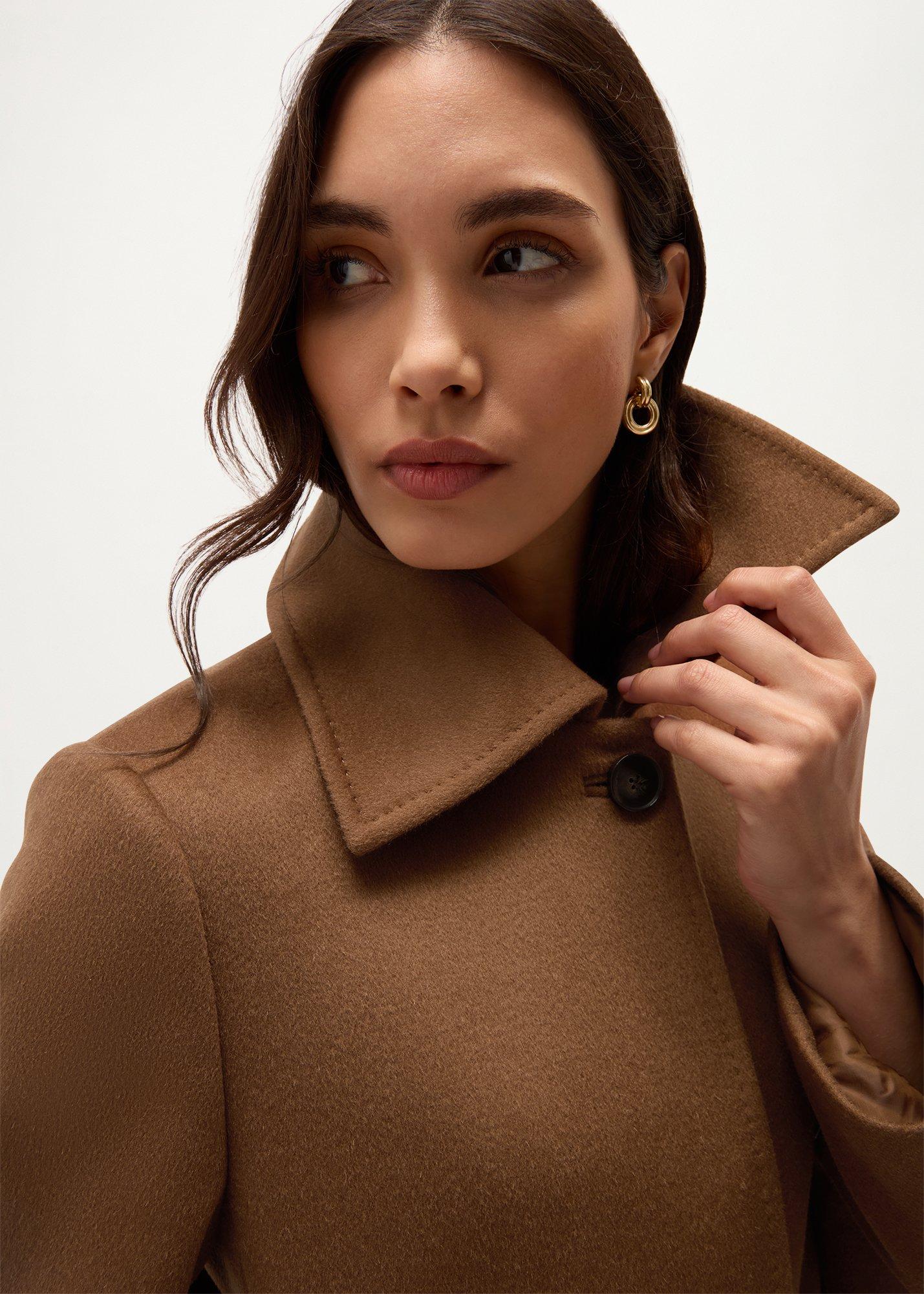 Mira Wool Coat, Vicuna, hi-res