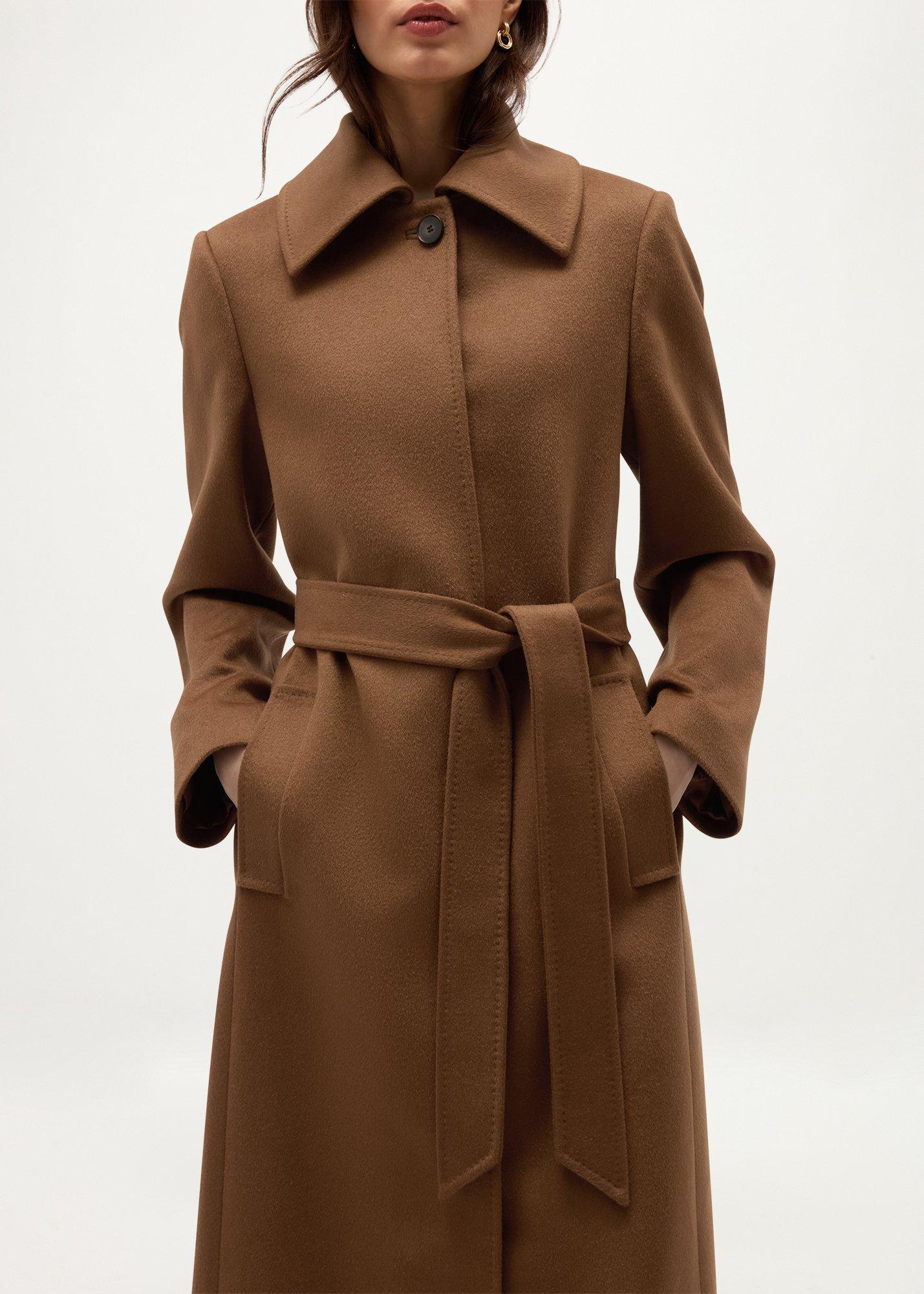 Mira Wool Coat, Vicuna, hi-res