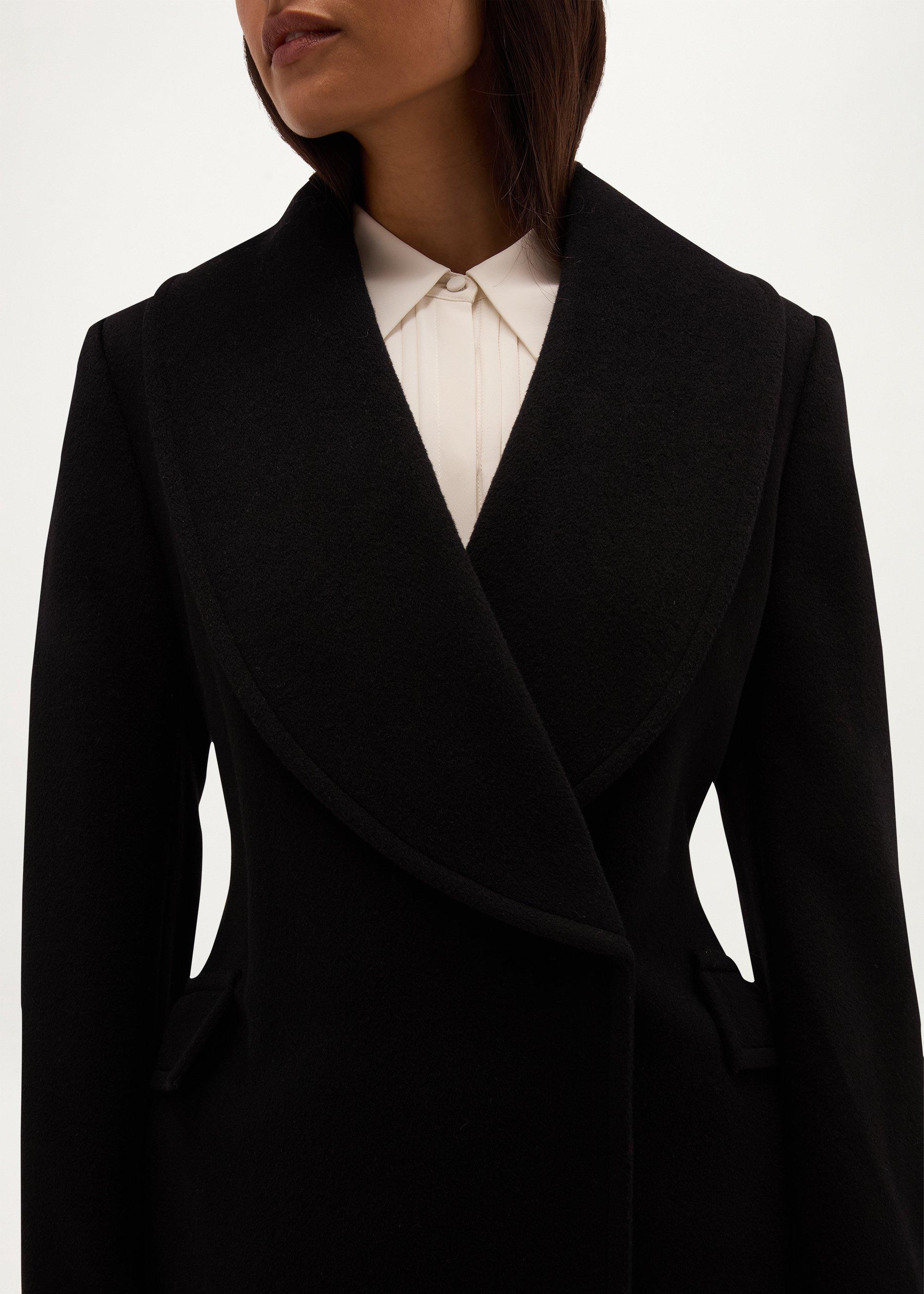 Sara Wool Coat, Black, hi-res