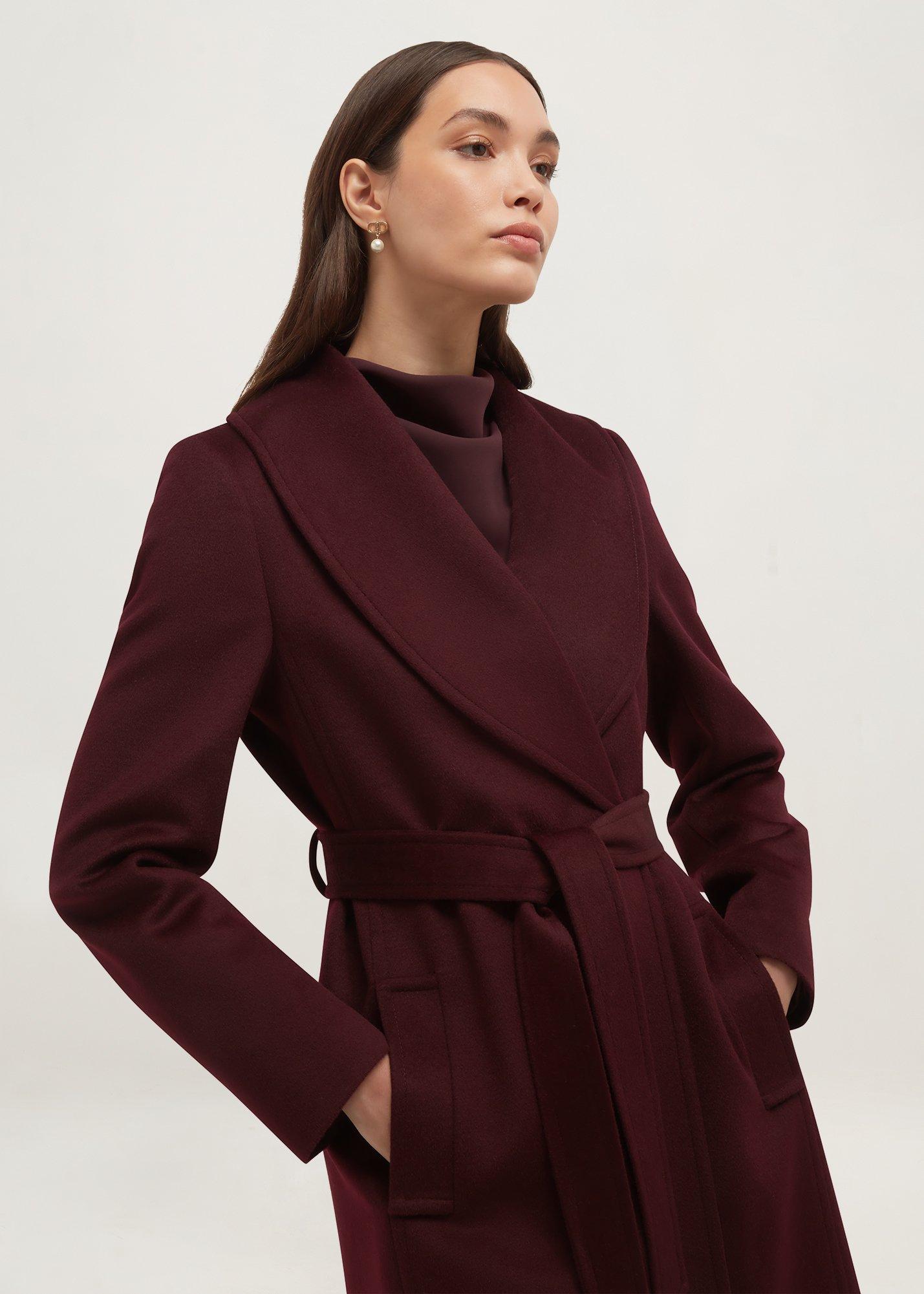 Petite Sara Coat, Malbec Purple, hi-res