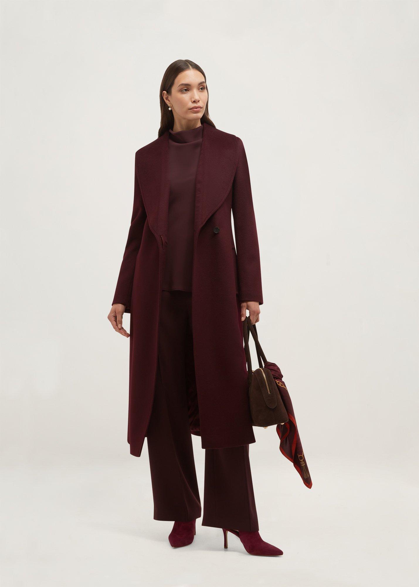 Petite Sara Coat, Malbec Purple, hi-res