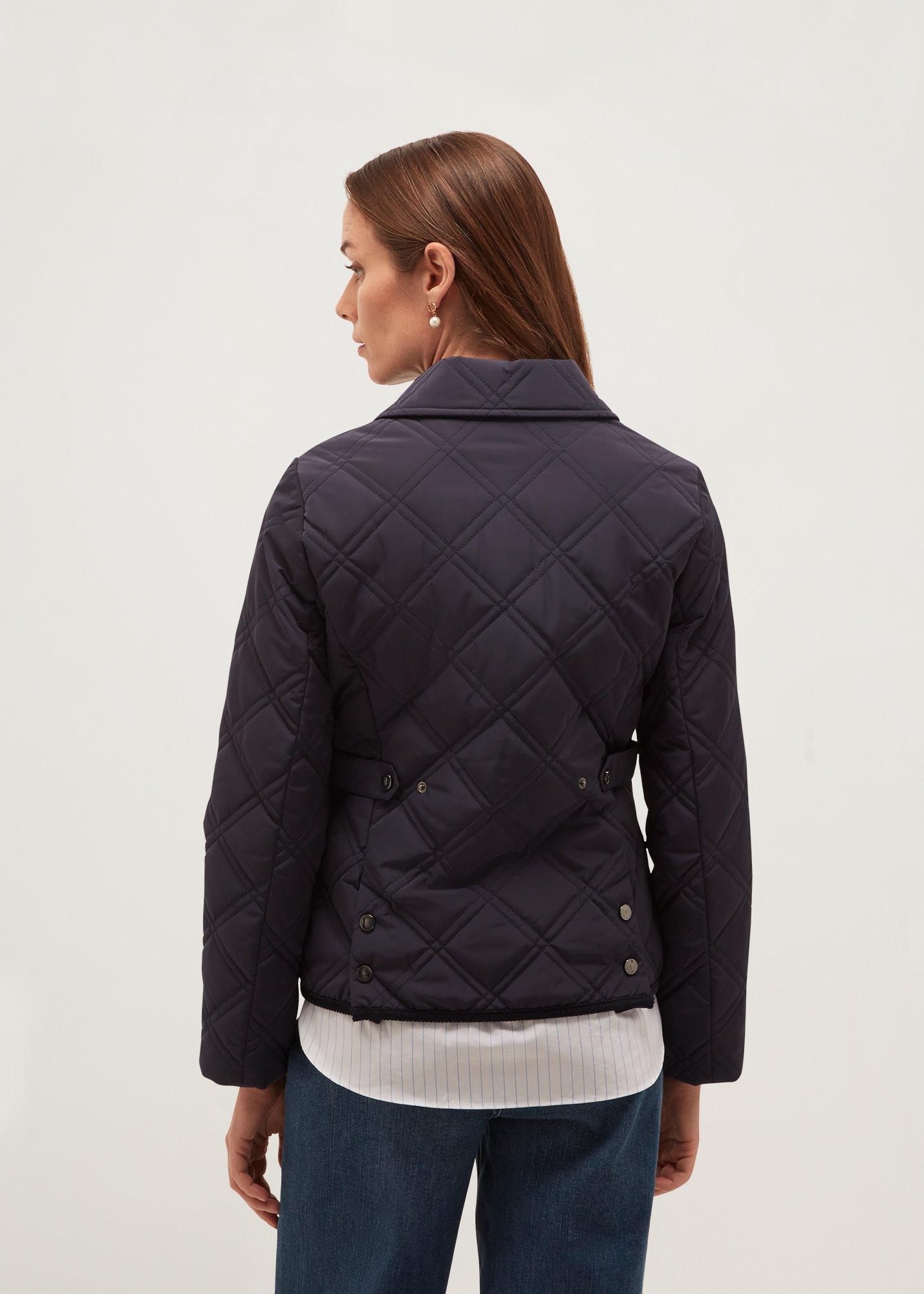 Sandra Quilted Puffer Jacket, Navy, hi-res