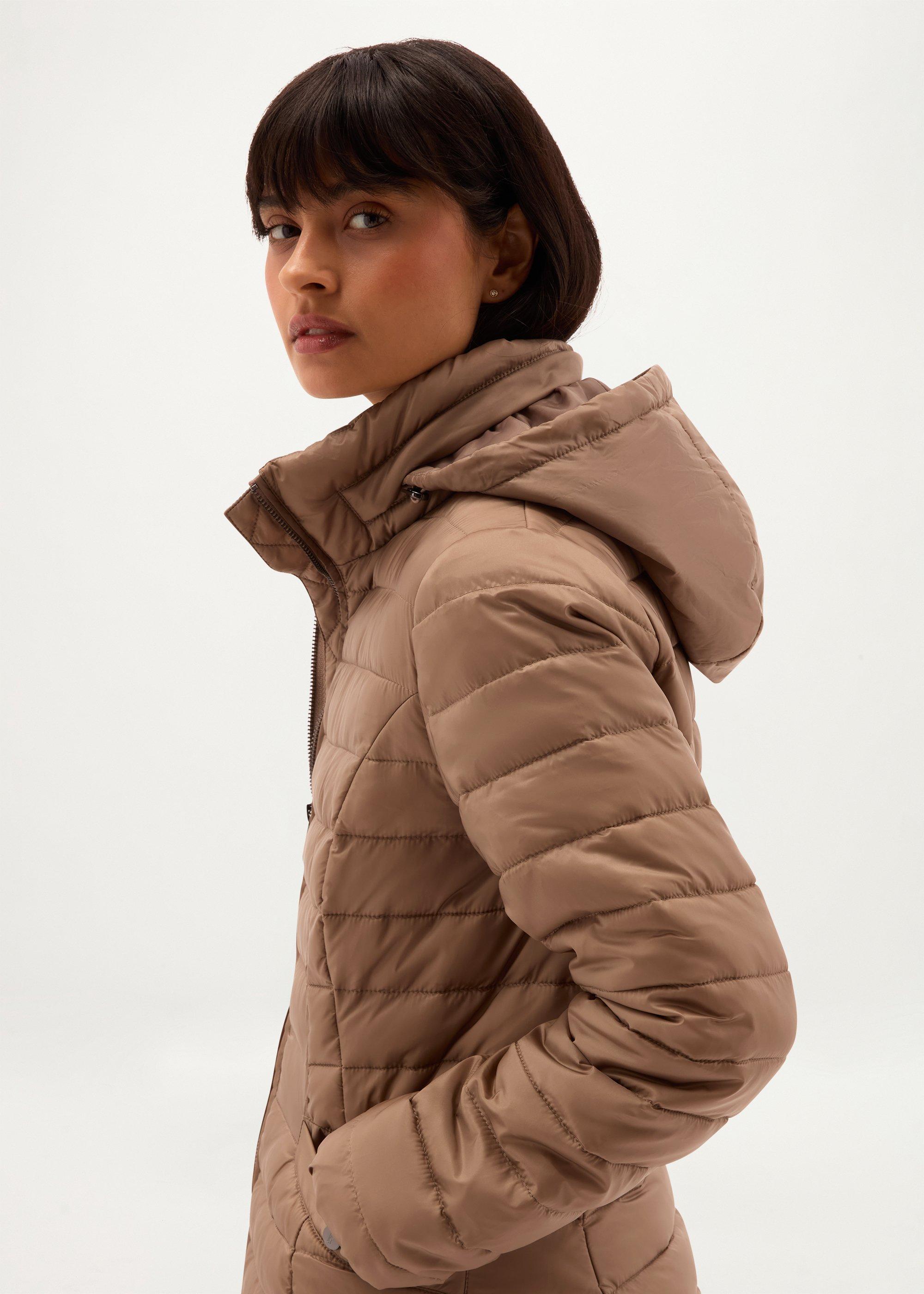 Sonya Water Resistant Puffer, Mink Brown, hi-res