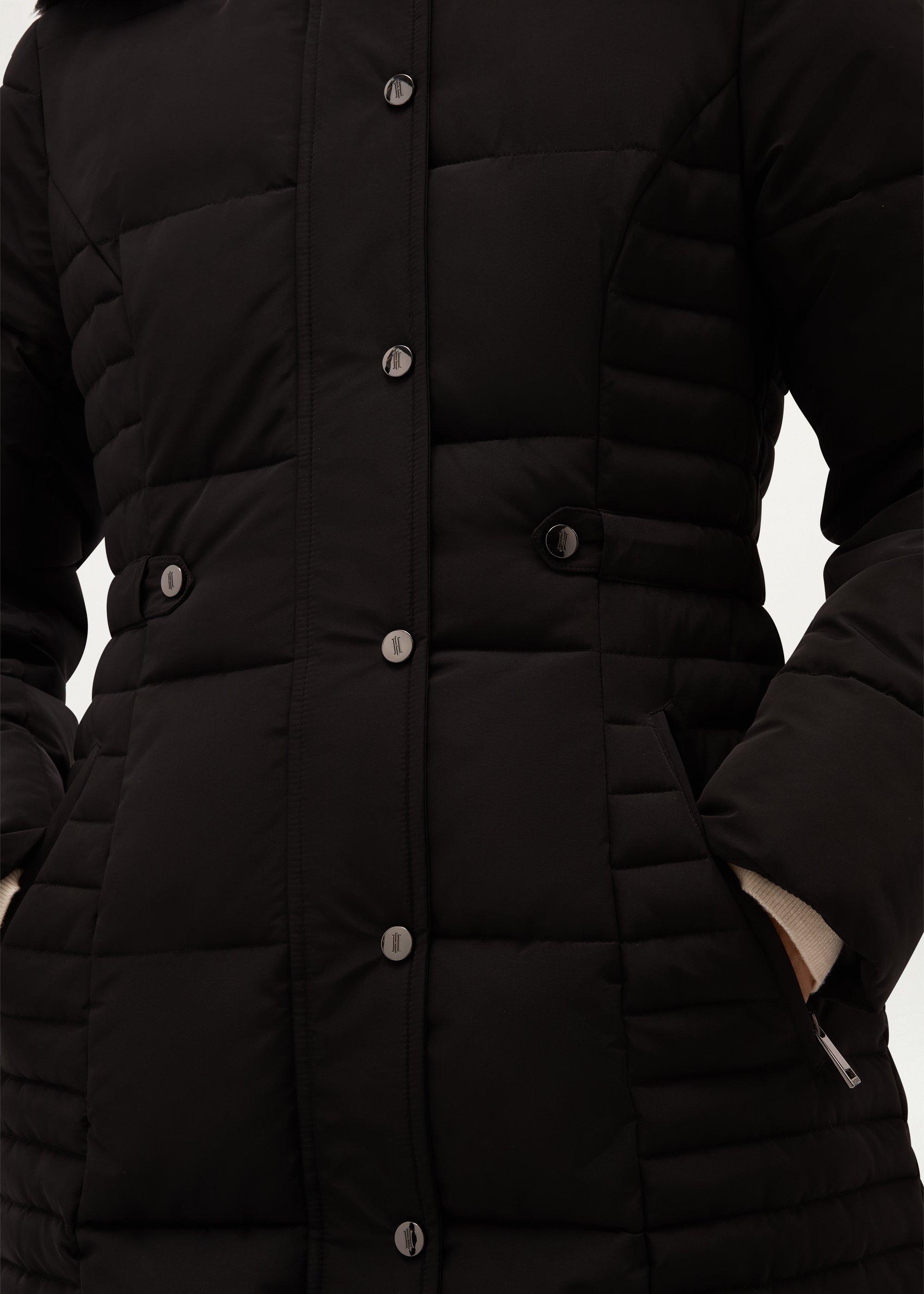 Jayde Water Resistant Puffer, Black, hi-res