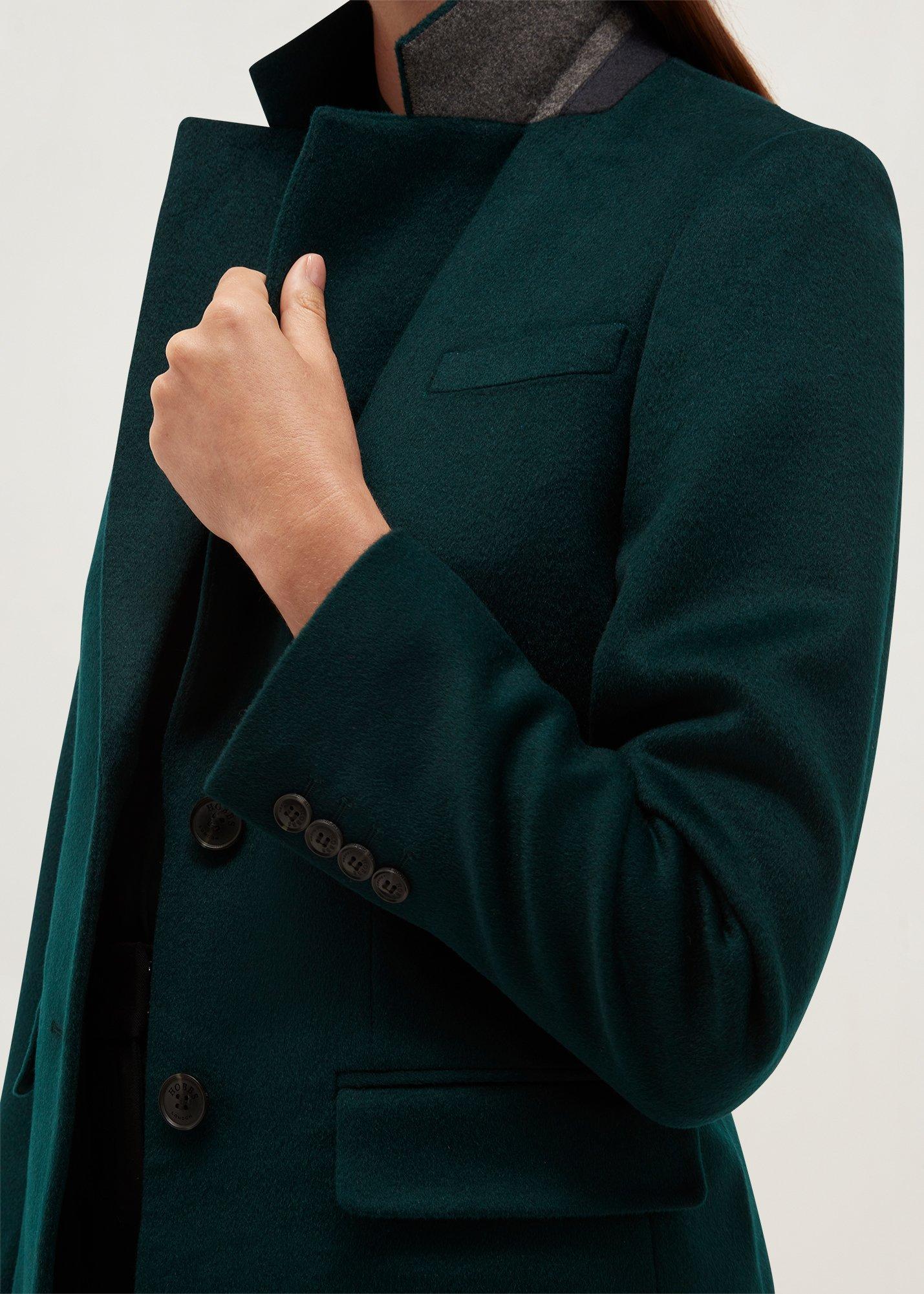 Petite Cavendish Wool Coat, Dark Fir Green, hi-res