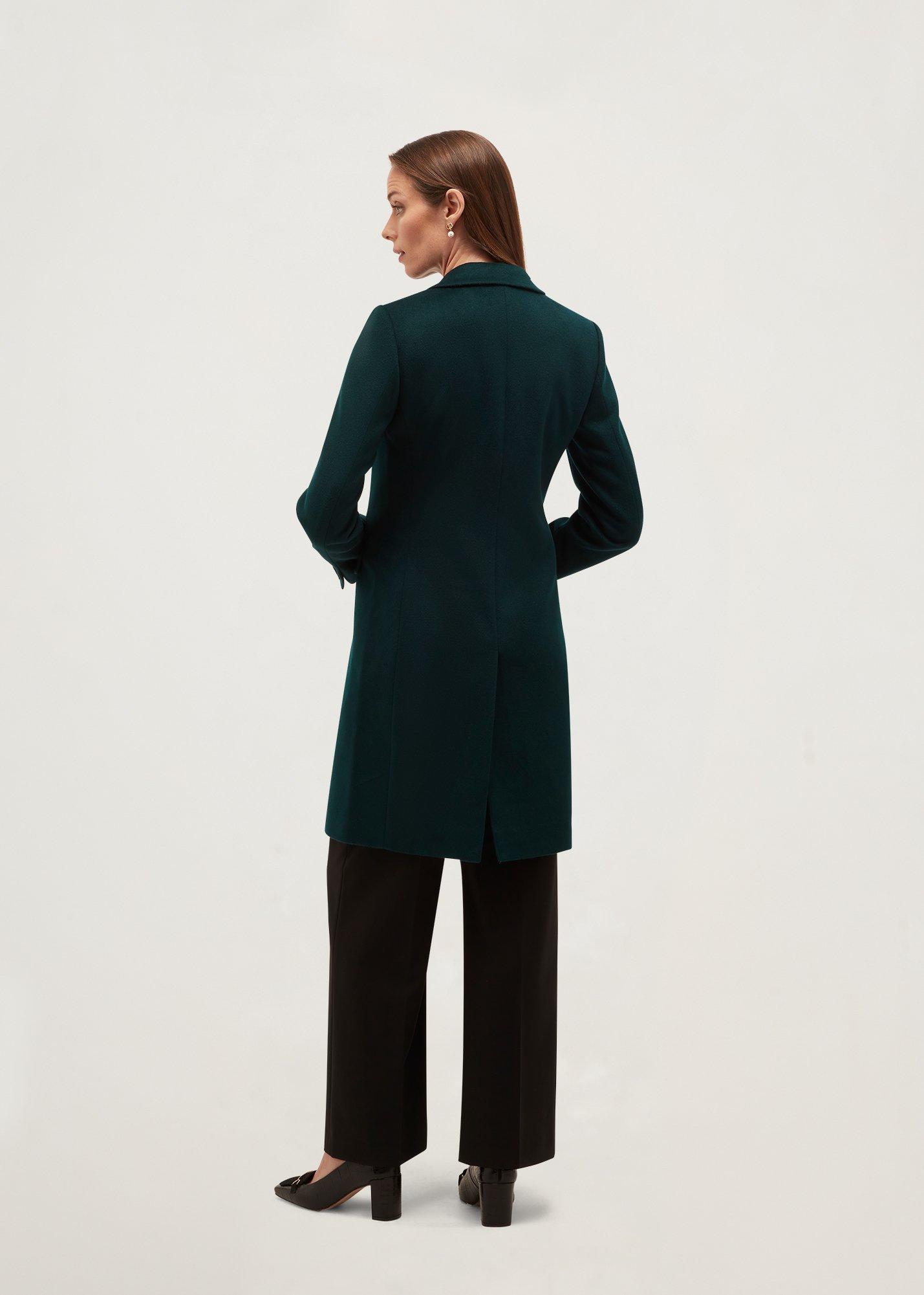 Petite Cavendish Wool Coat, Dark Fir Green, hi-res