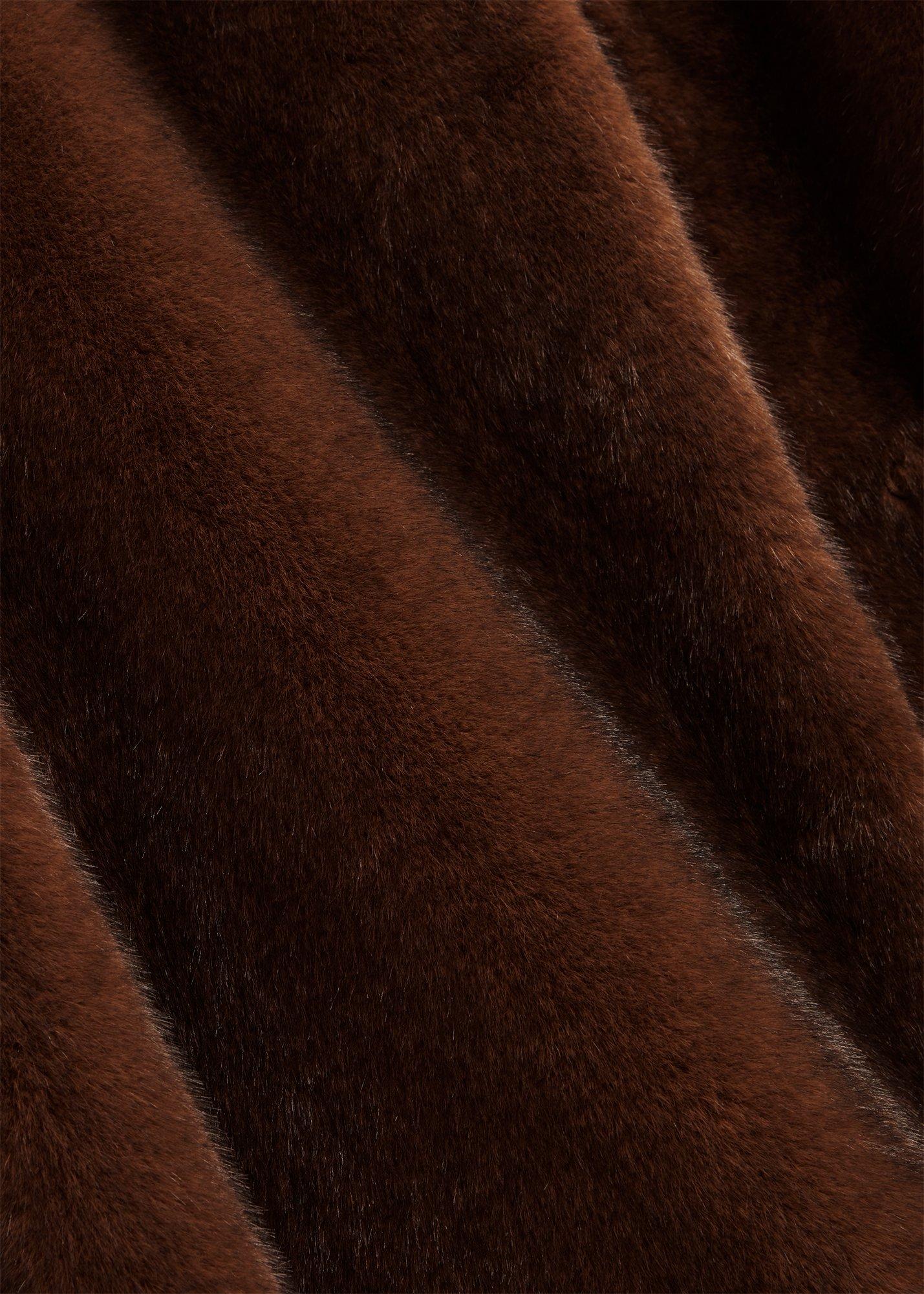 Malia Faux Fur Coat, Camel Brown, hi-res