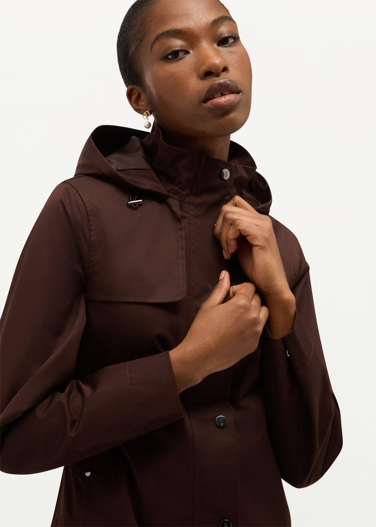 Felicia Short Jacket, Chocolate, hi-res