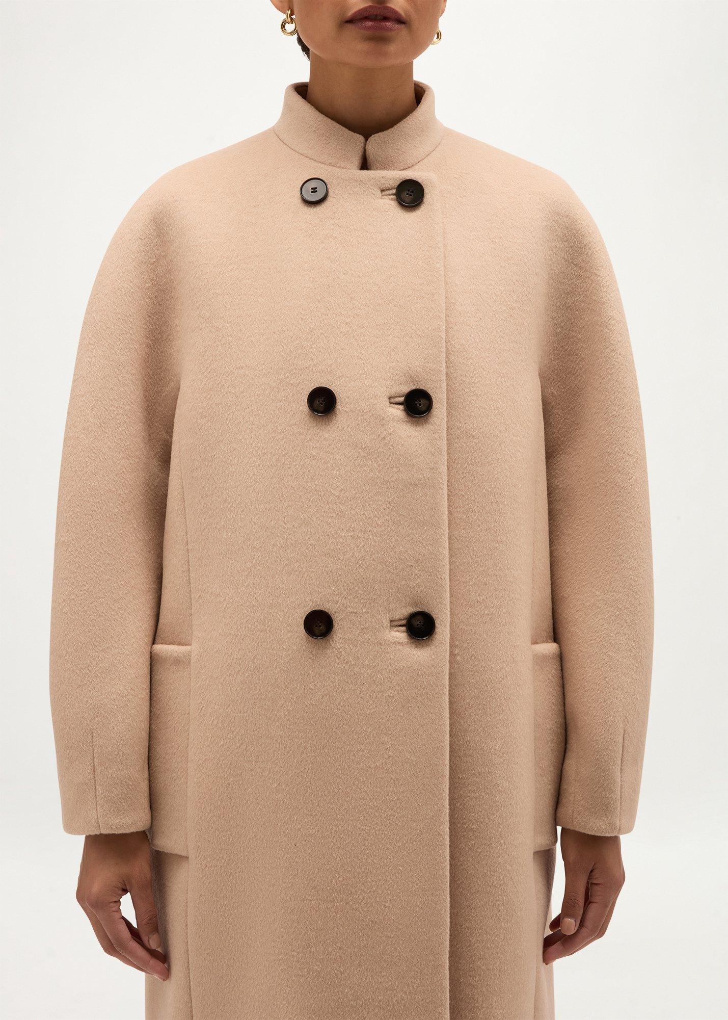 Christina Wool Coat, Light Camel, hi-res