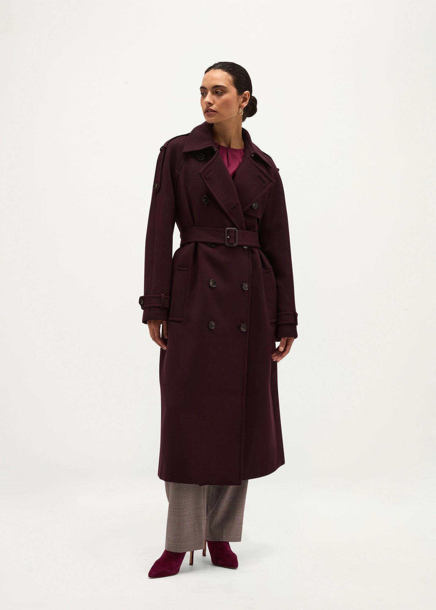 Vida Wool Blend Trench Coat