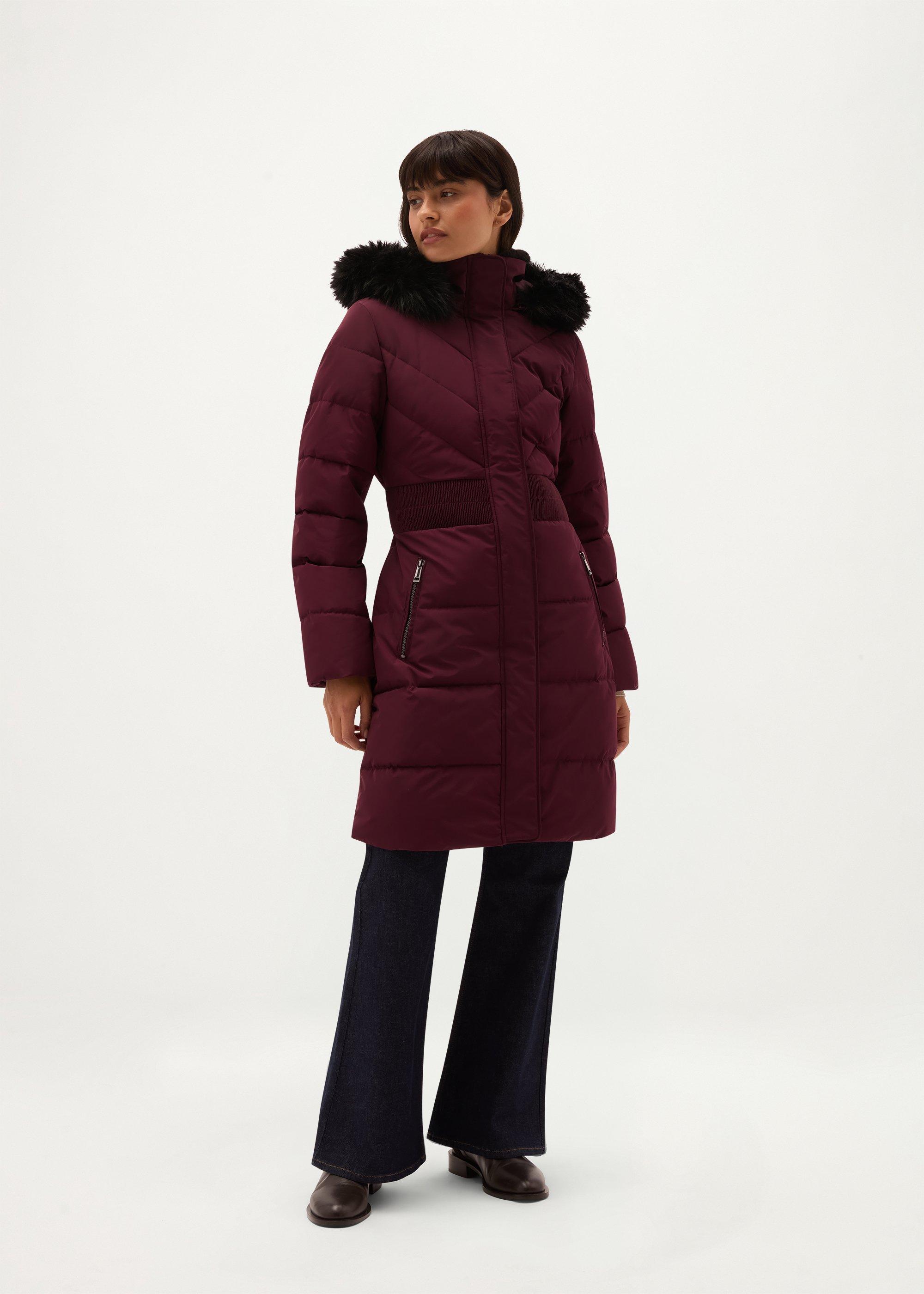 Bianca Water Resistant Puffer, Fig Purple, hi-res