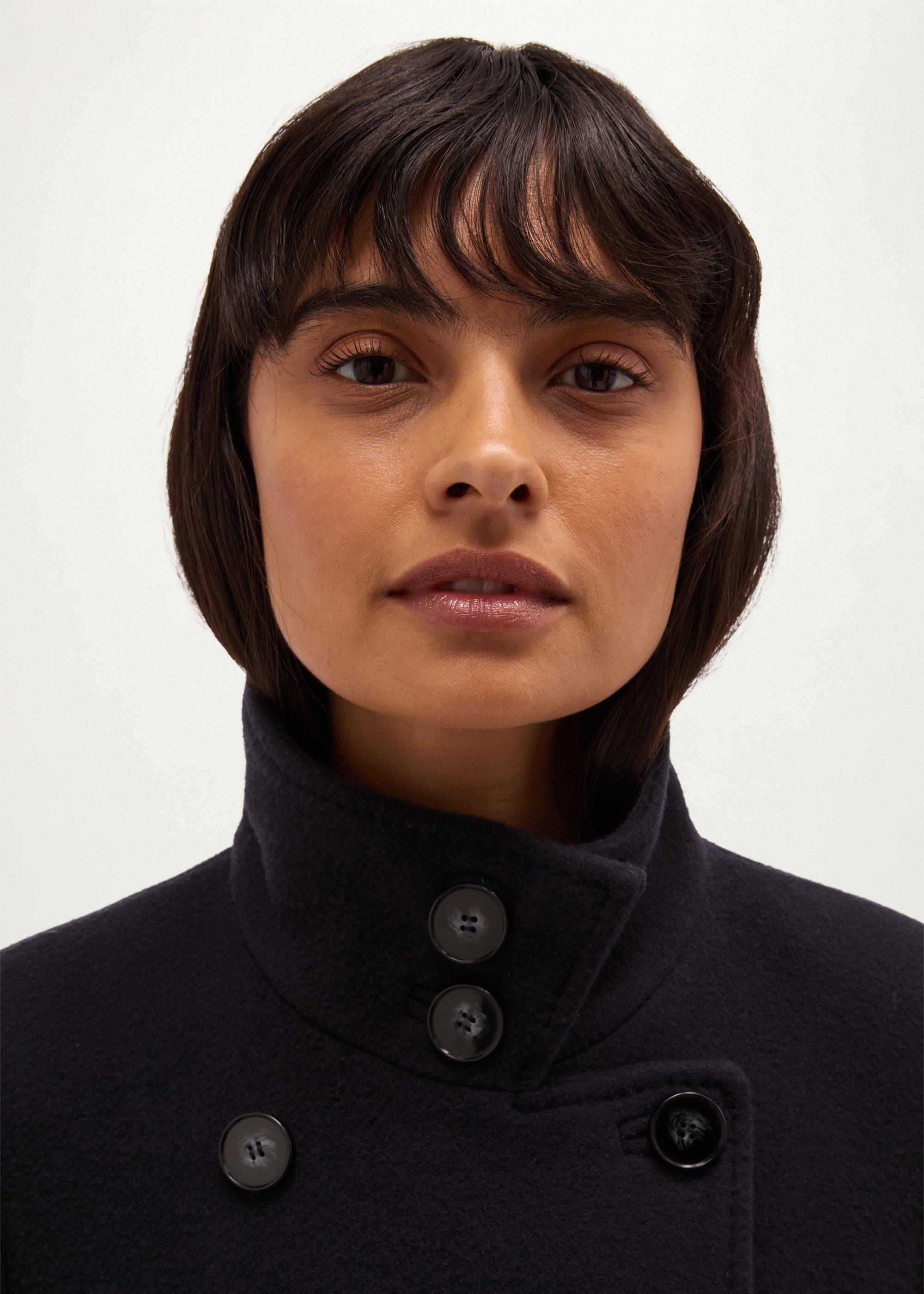 Roisin Wool Cashmere Coat, Hobbs Navy, hi-res