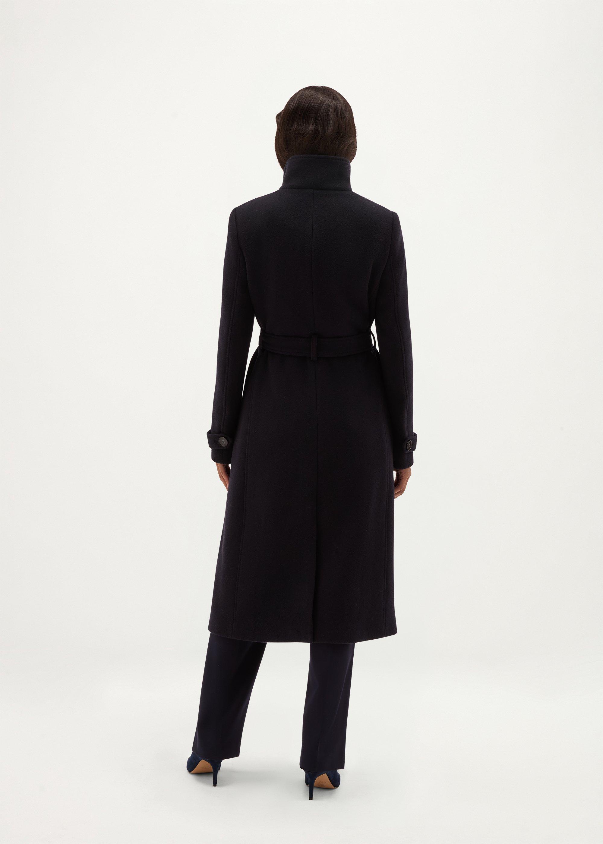 Roisin Wool Cashmere Coat, Hobbs Navy, hi-res