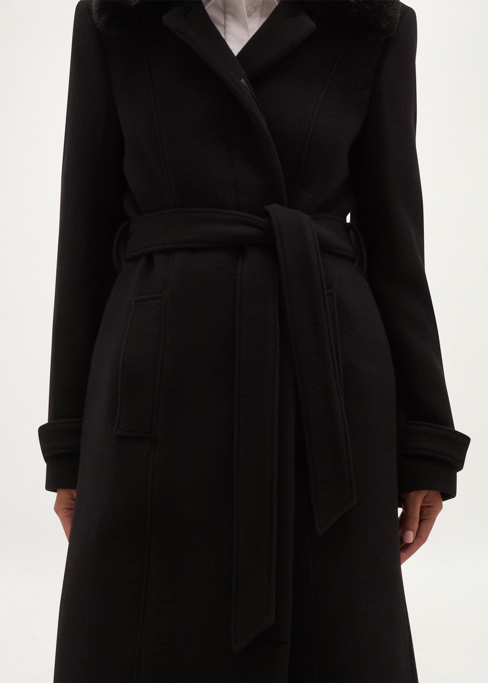 Martina Wool Cashmere Coat, Black, hi-res