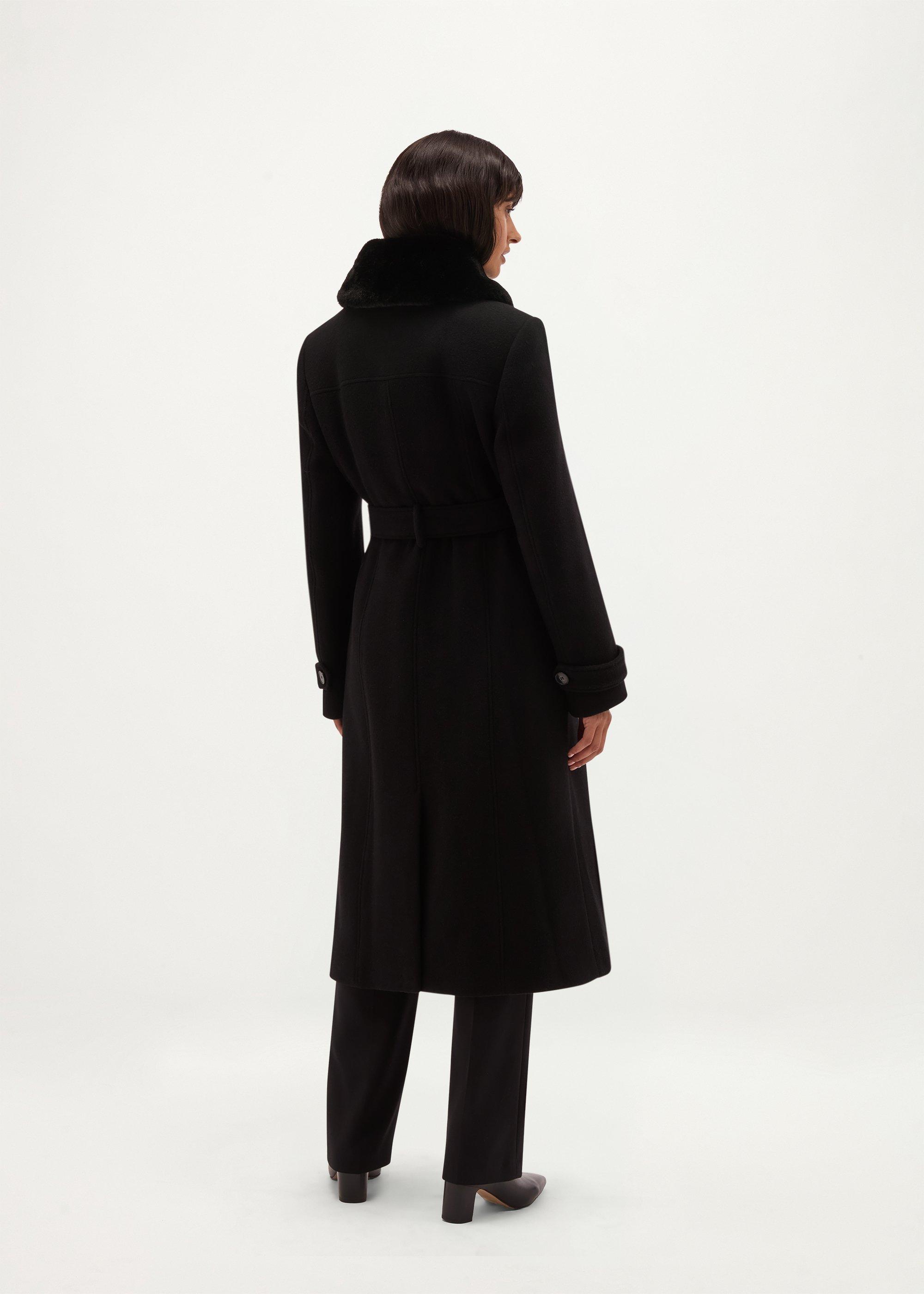 Martina Wool Cashmere Coat, Black, hi-res