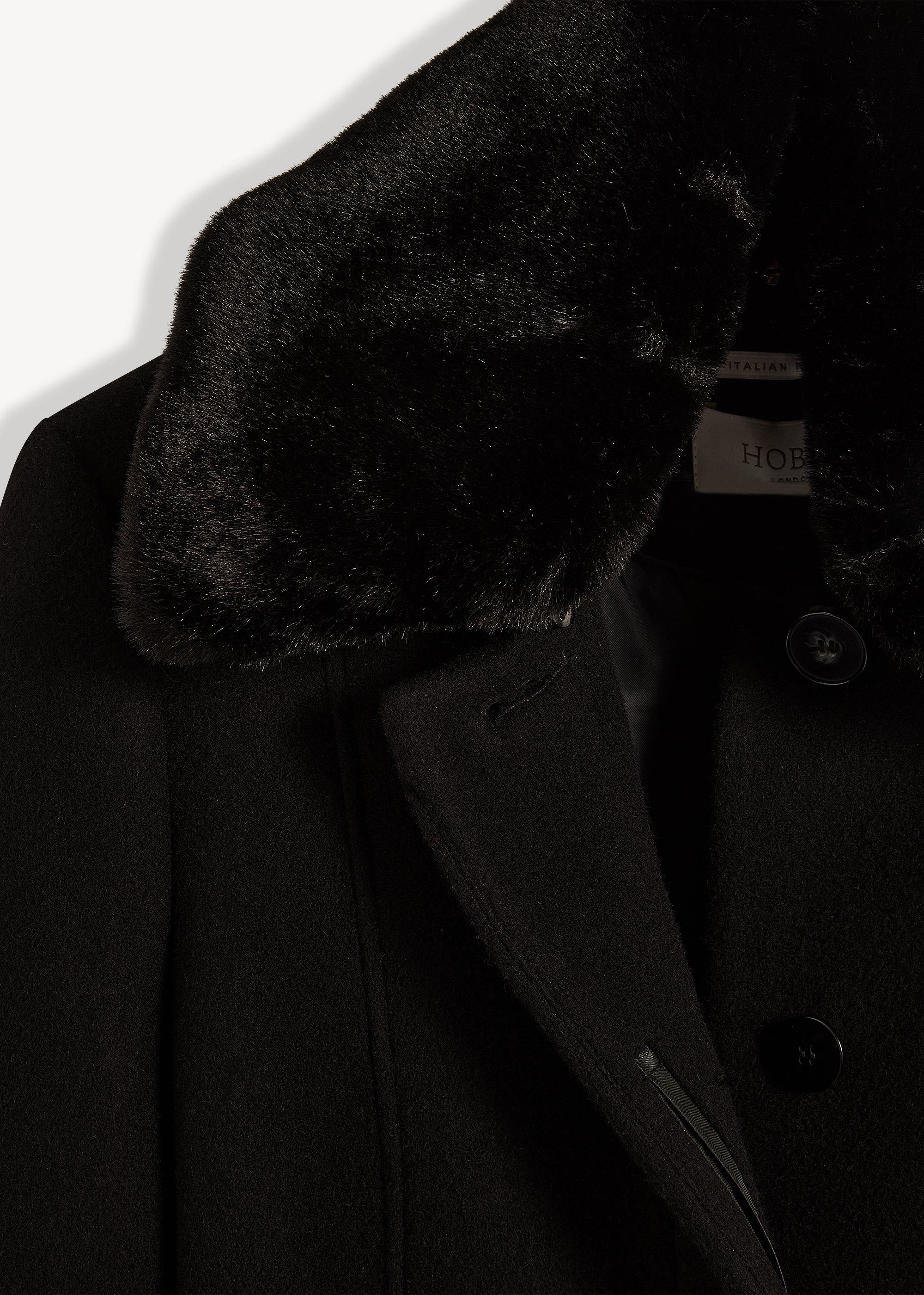 Martina Wool Cashmere Coat, Black, hi-res