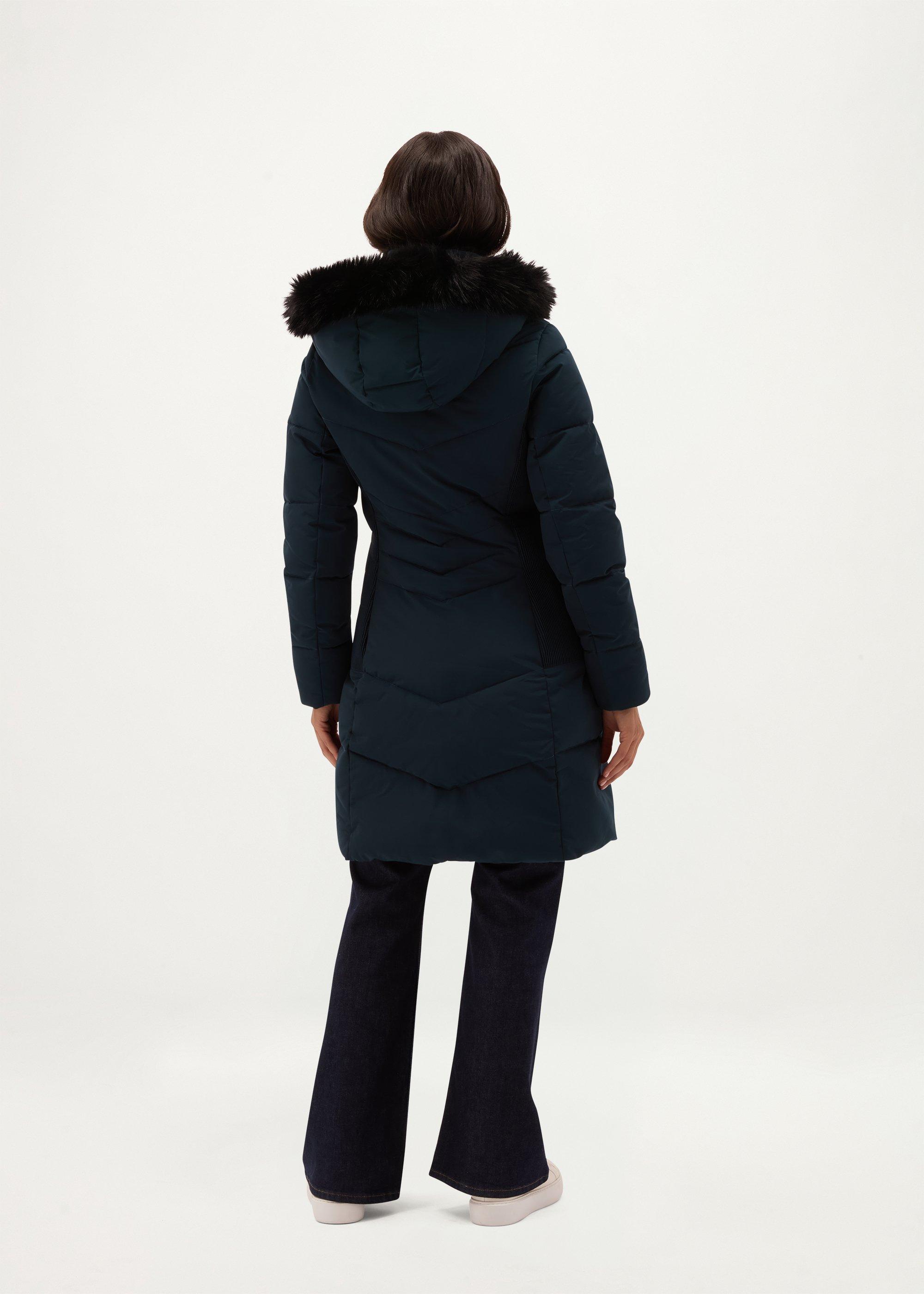 Jaymie Water Resistant Puffer, Deep Water Blue, hi-res