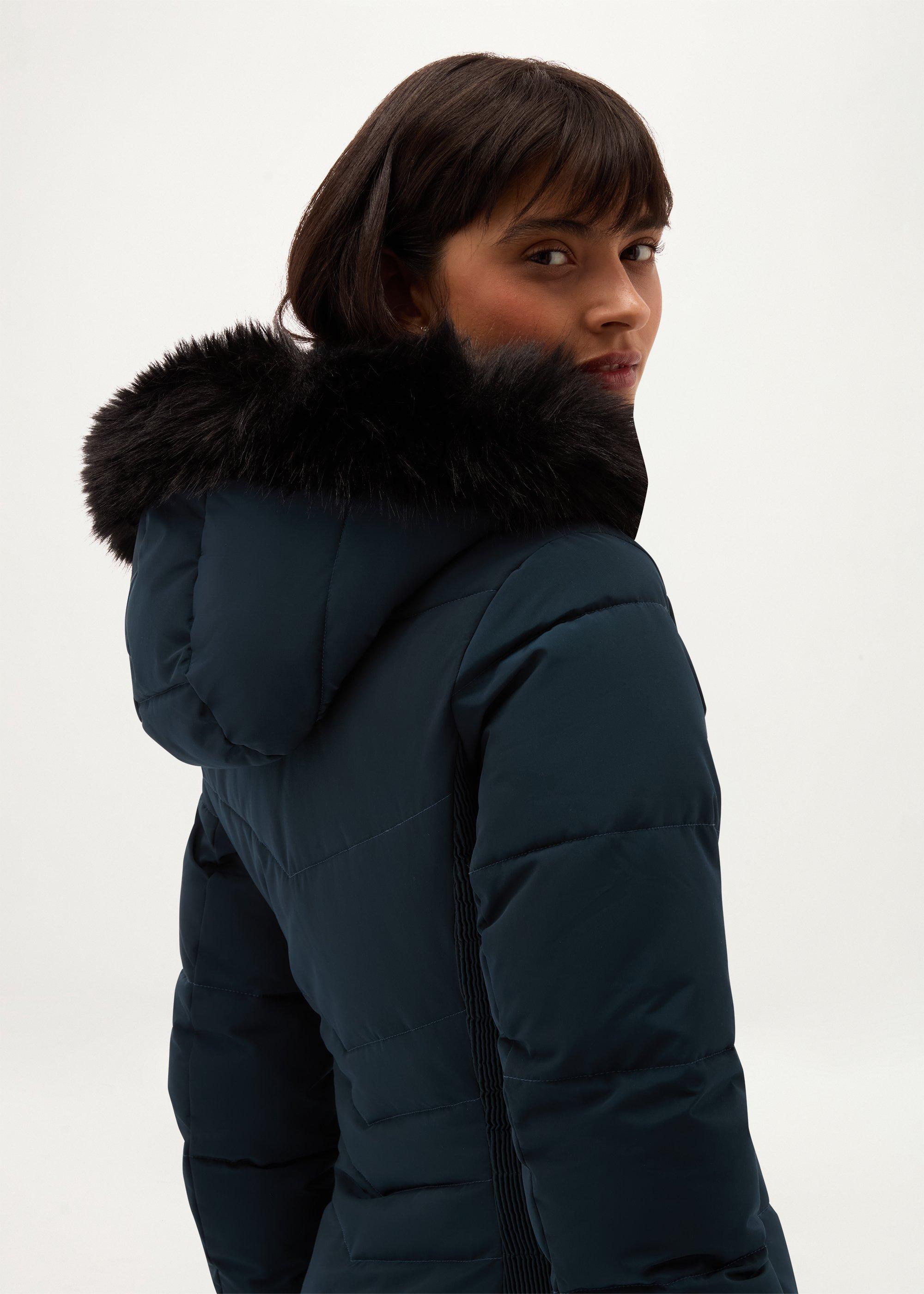 Jaymie Water Resistant Puffer, Deep Water Blue, hi-res