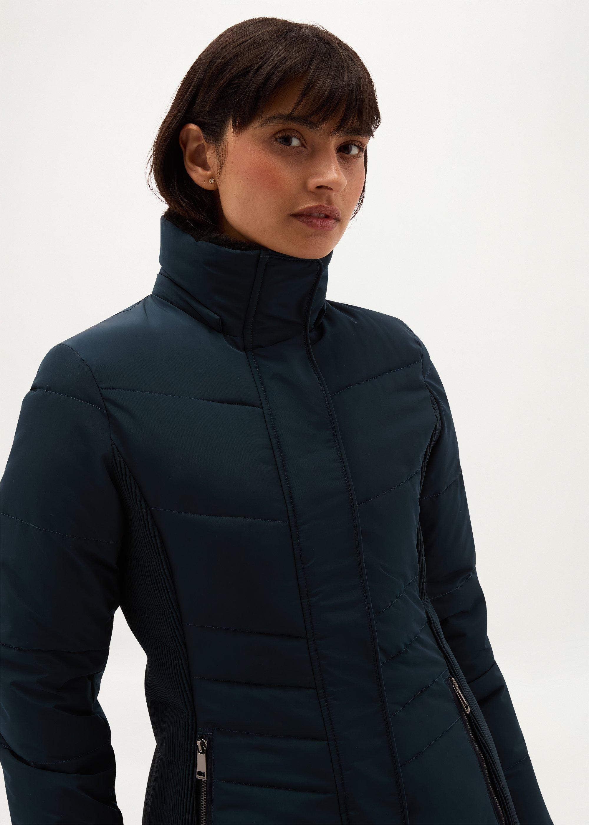 Jaymie Water Resistant Puffer, Deep Water Blue, hi-res