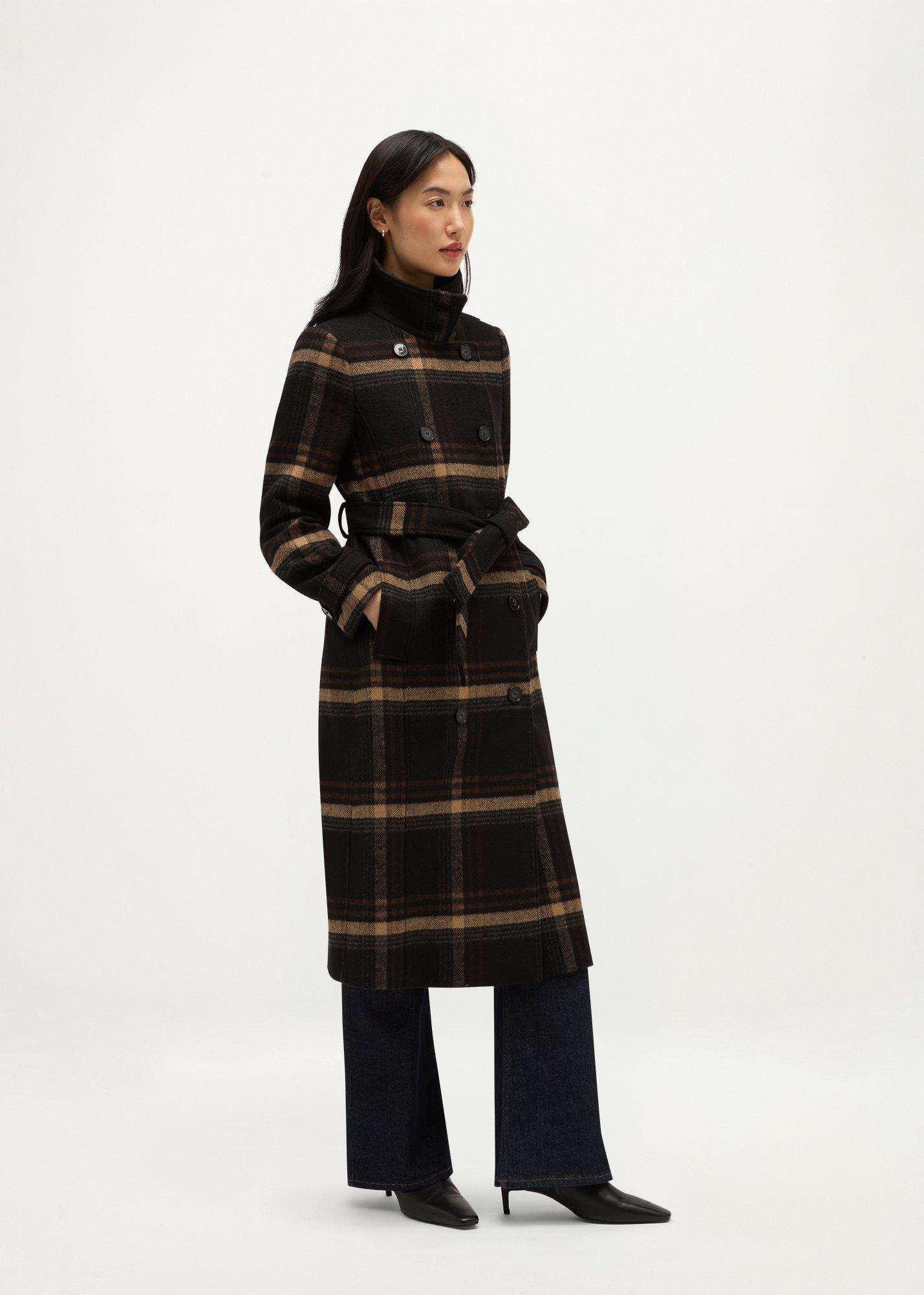 Brigitte Check Coat