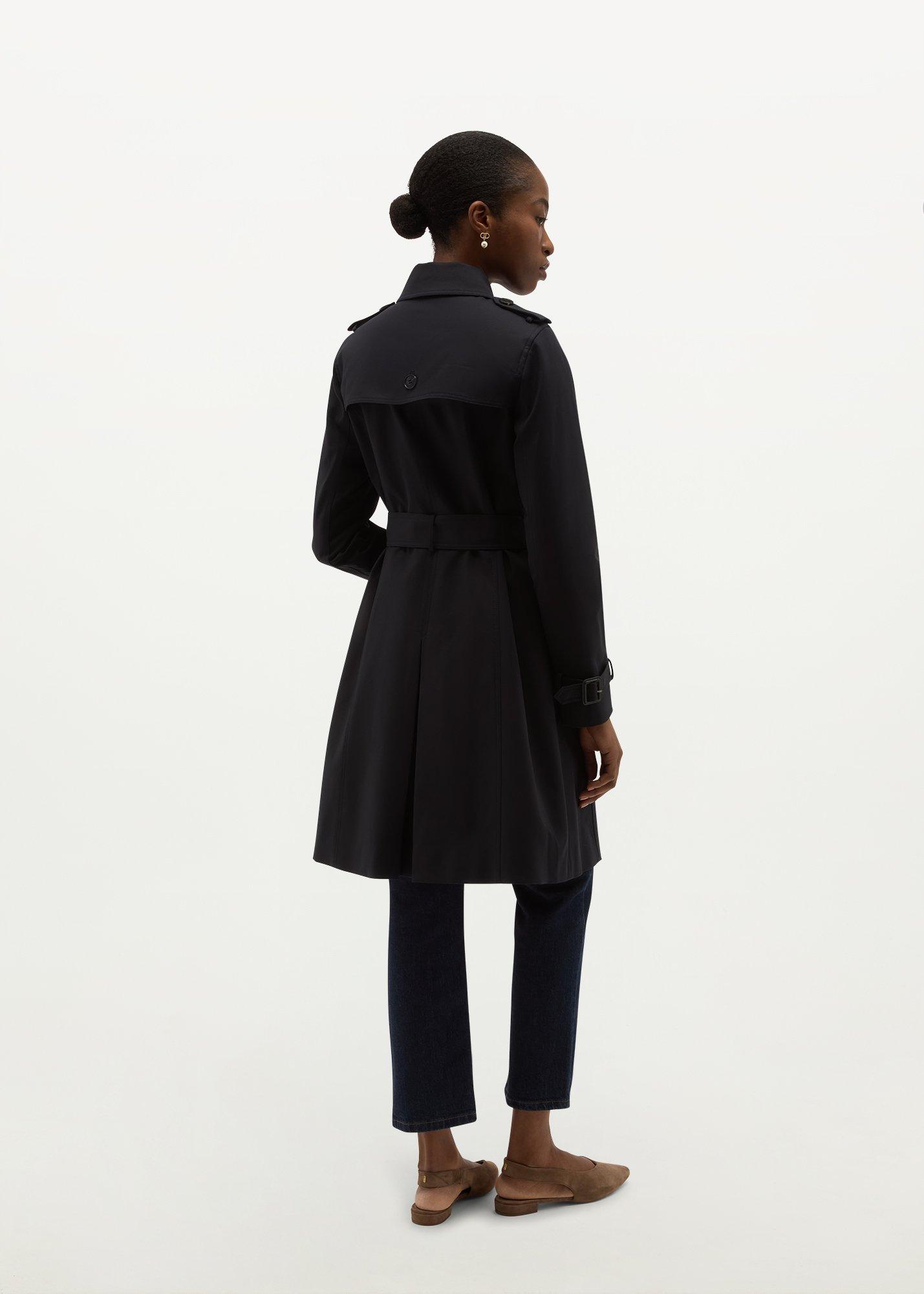 Skylar Shower Resistant Trench, Navy, hi-res