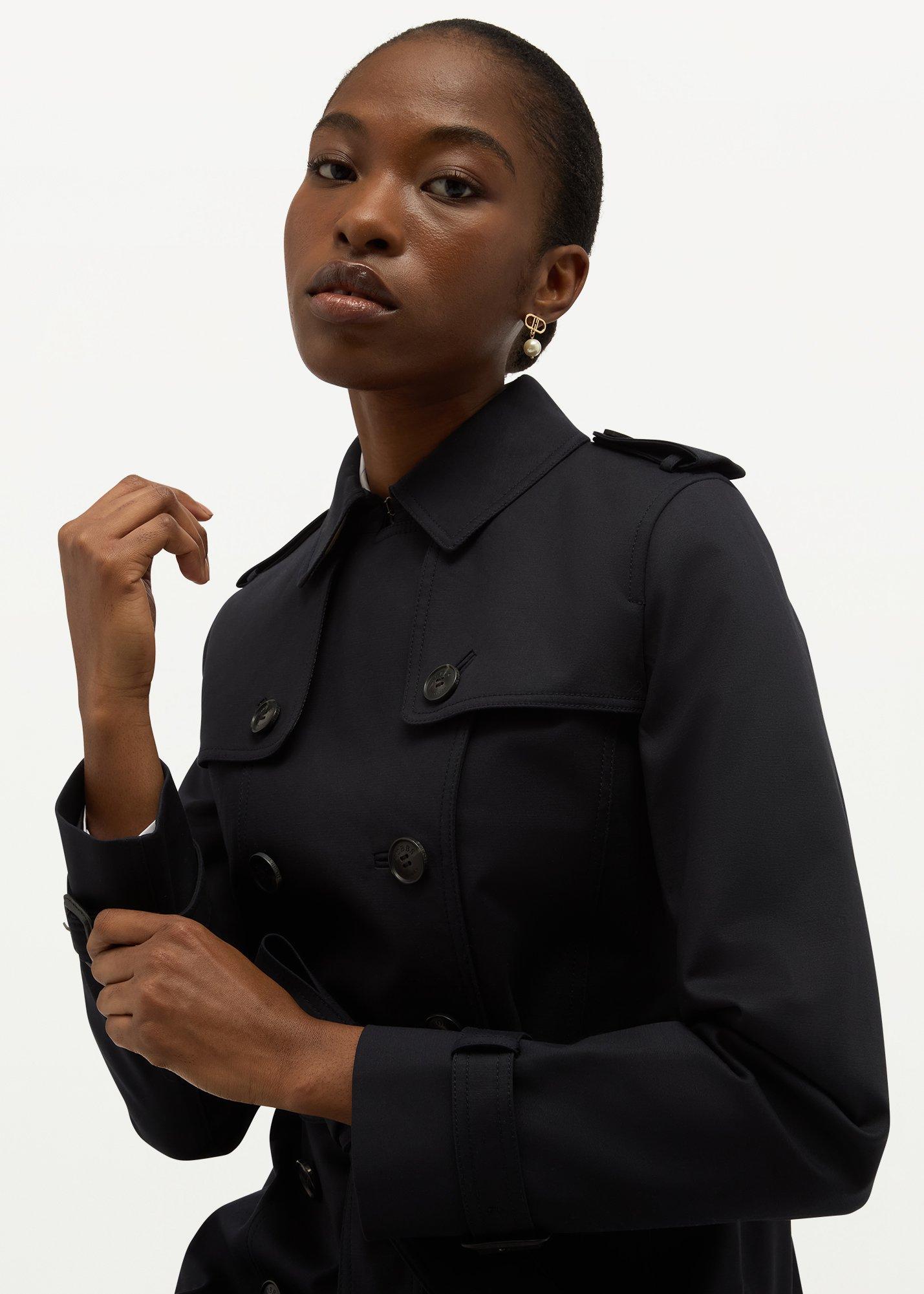 Skylar Shower Resistant Trench, Navy, hi-res