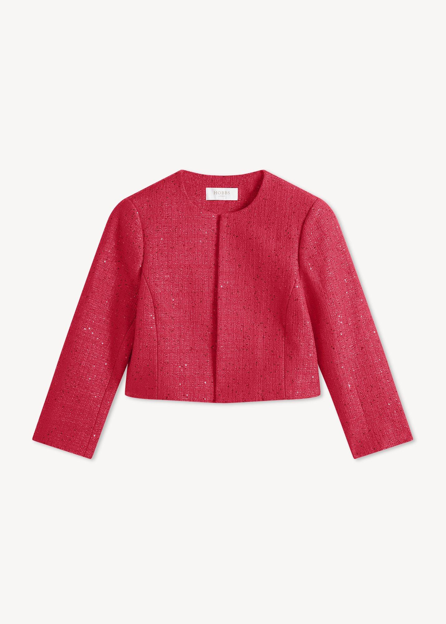 Prisha Sequin Tweed Jacket