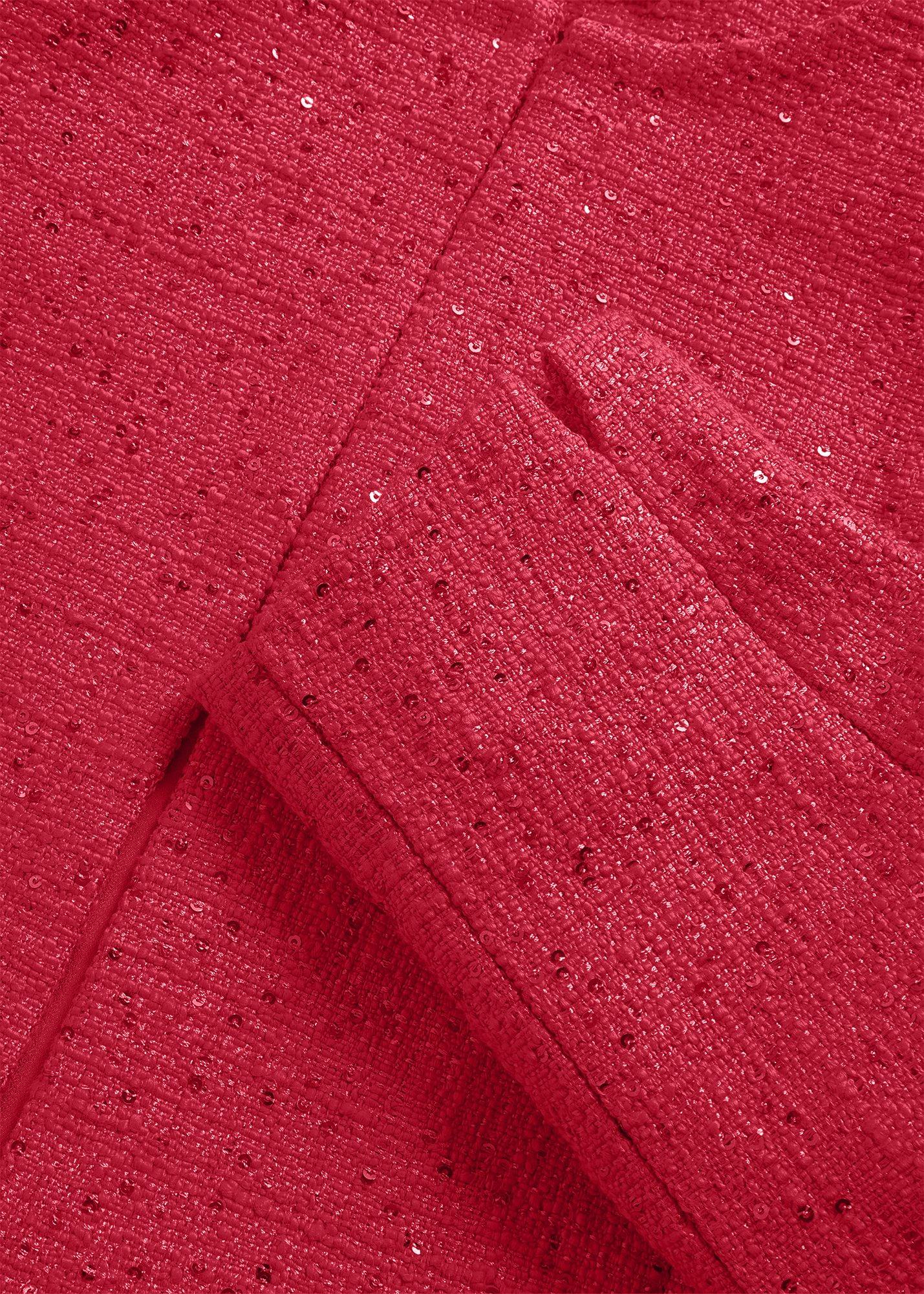 Prisha Sequin Tweed Jacket, Mulberry Pink, hi-res