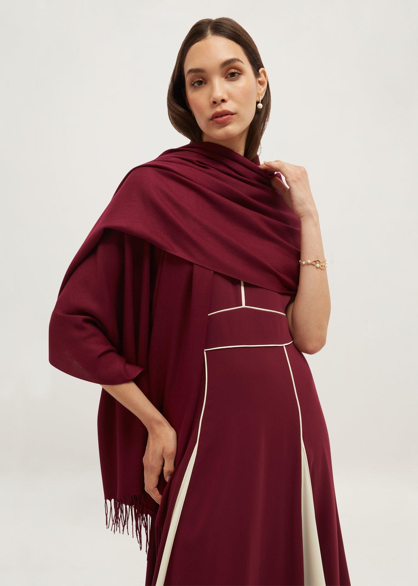 Matilda Scarf, Warm Plum, hi-res