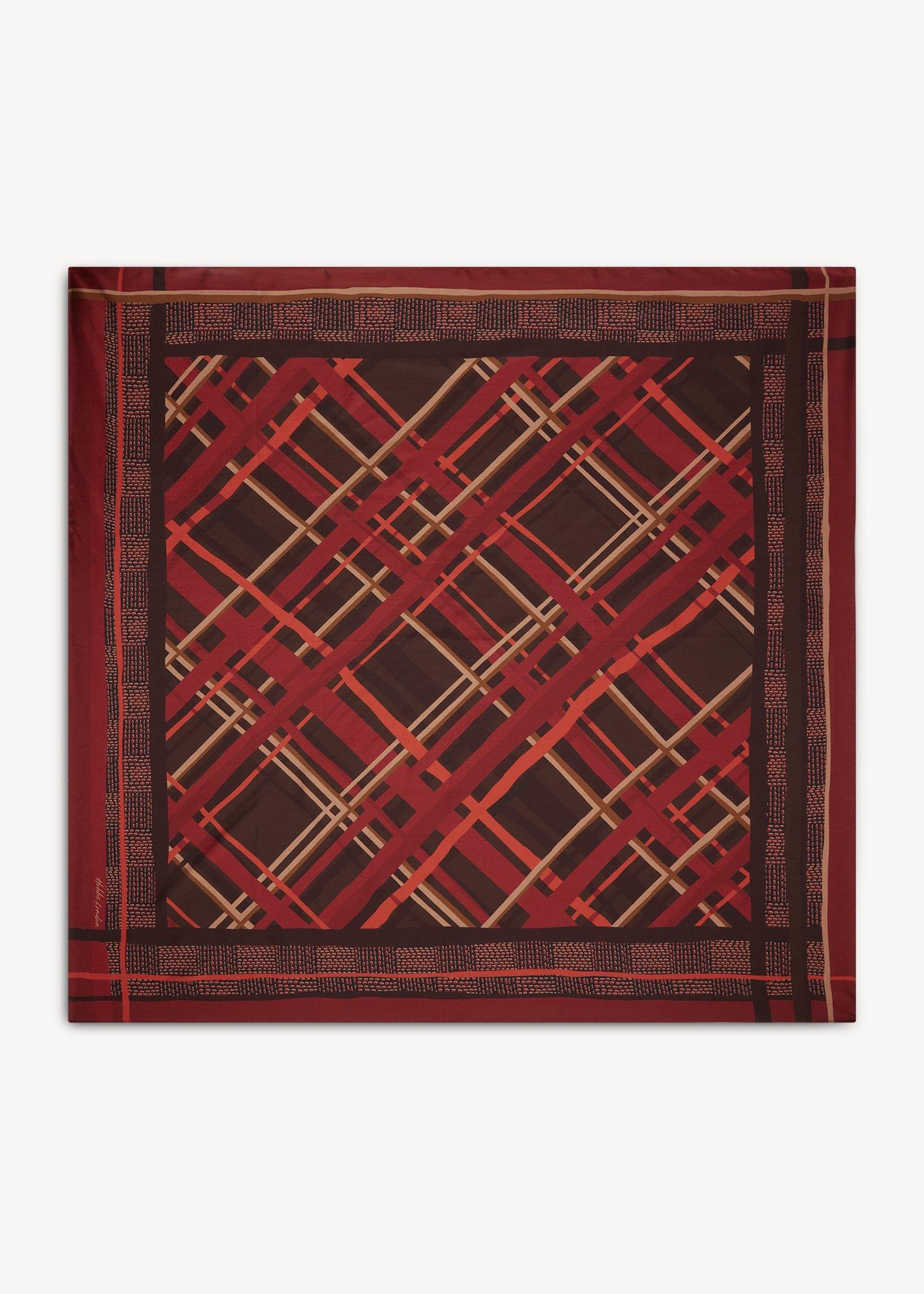 Maddy Silk Scarf, Red Multi, hi-res