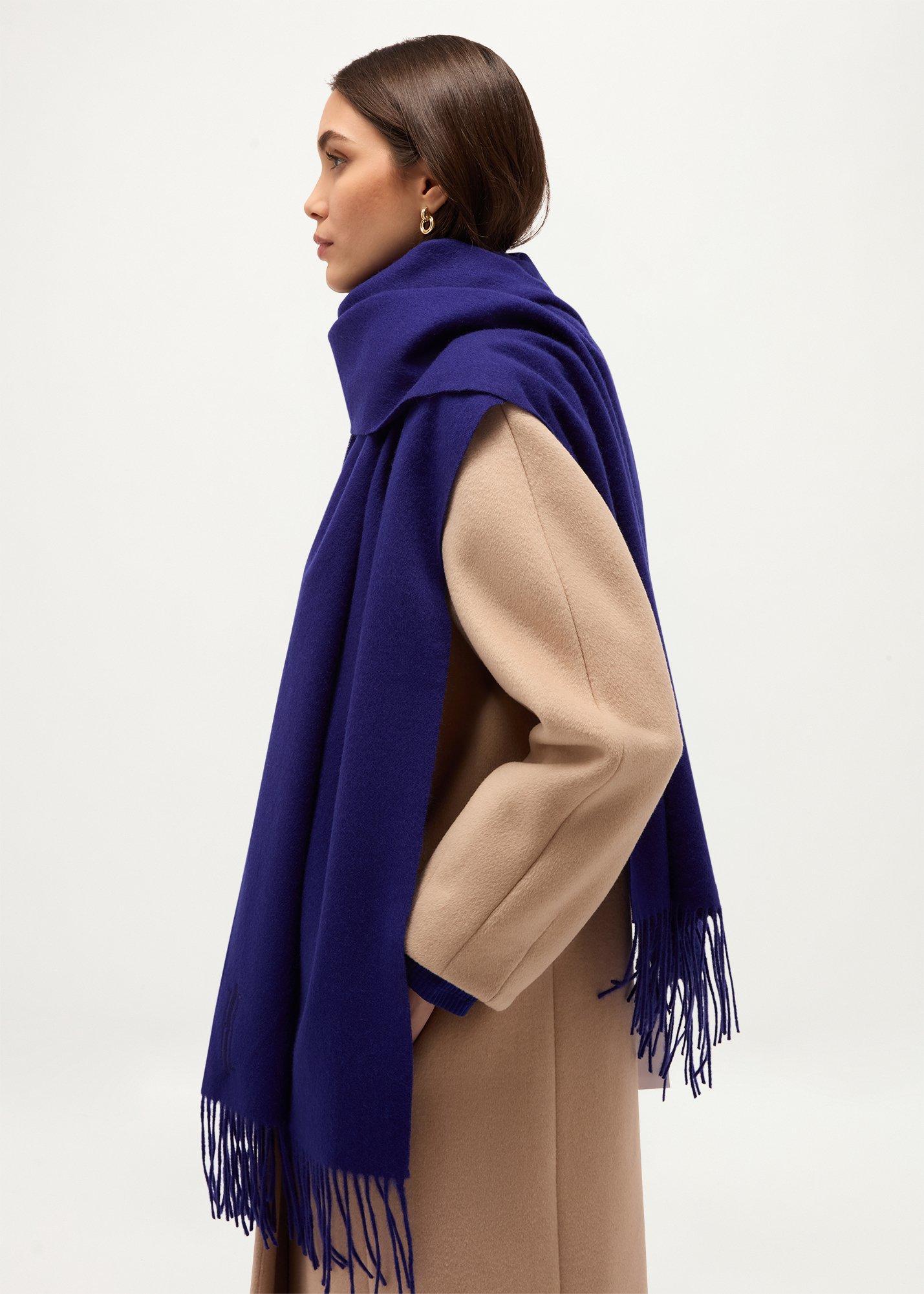 Emery Wool Scarf, Violet Blue, hi-res