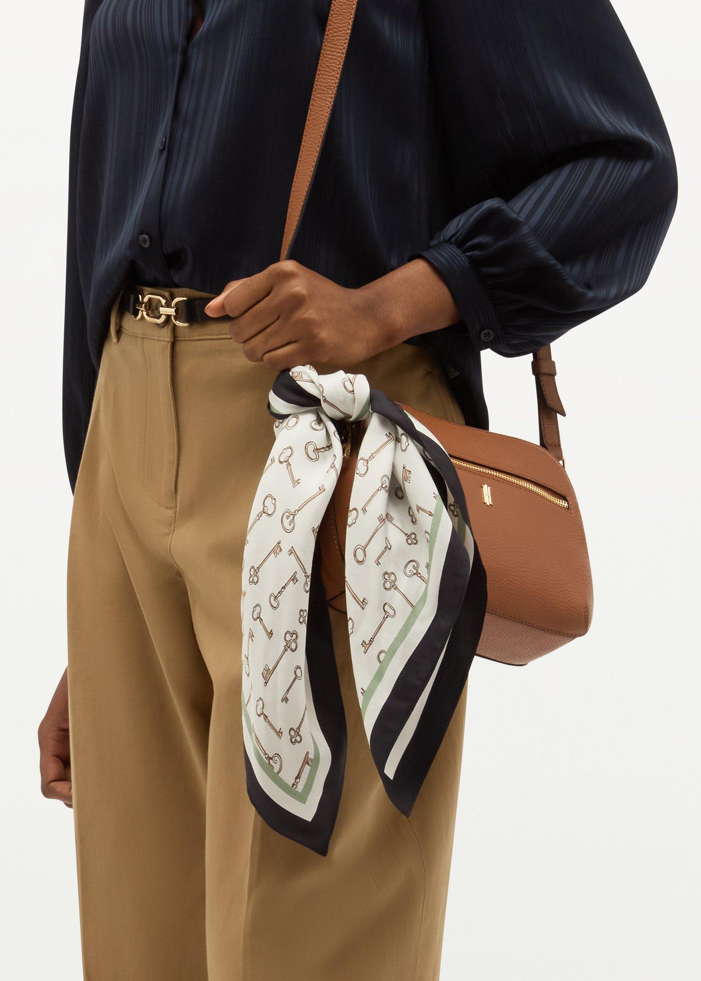 Kayley Silk Scarf, Ivory Multi, hi-res