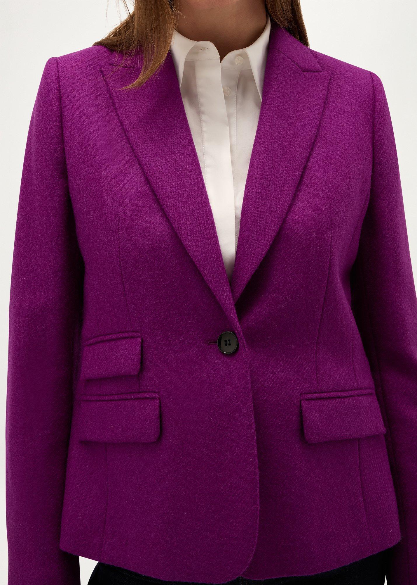 Claire Wool Jacket, Purple, hi-res