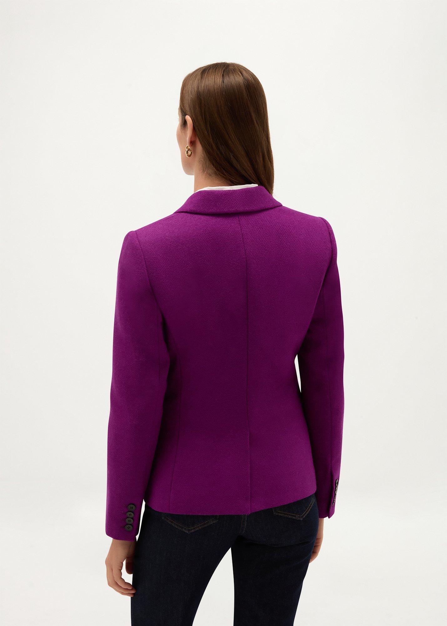 Claire Wool Jacket, Purple, hi-res