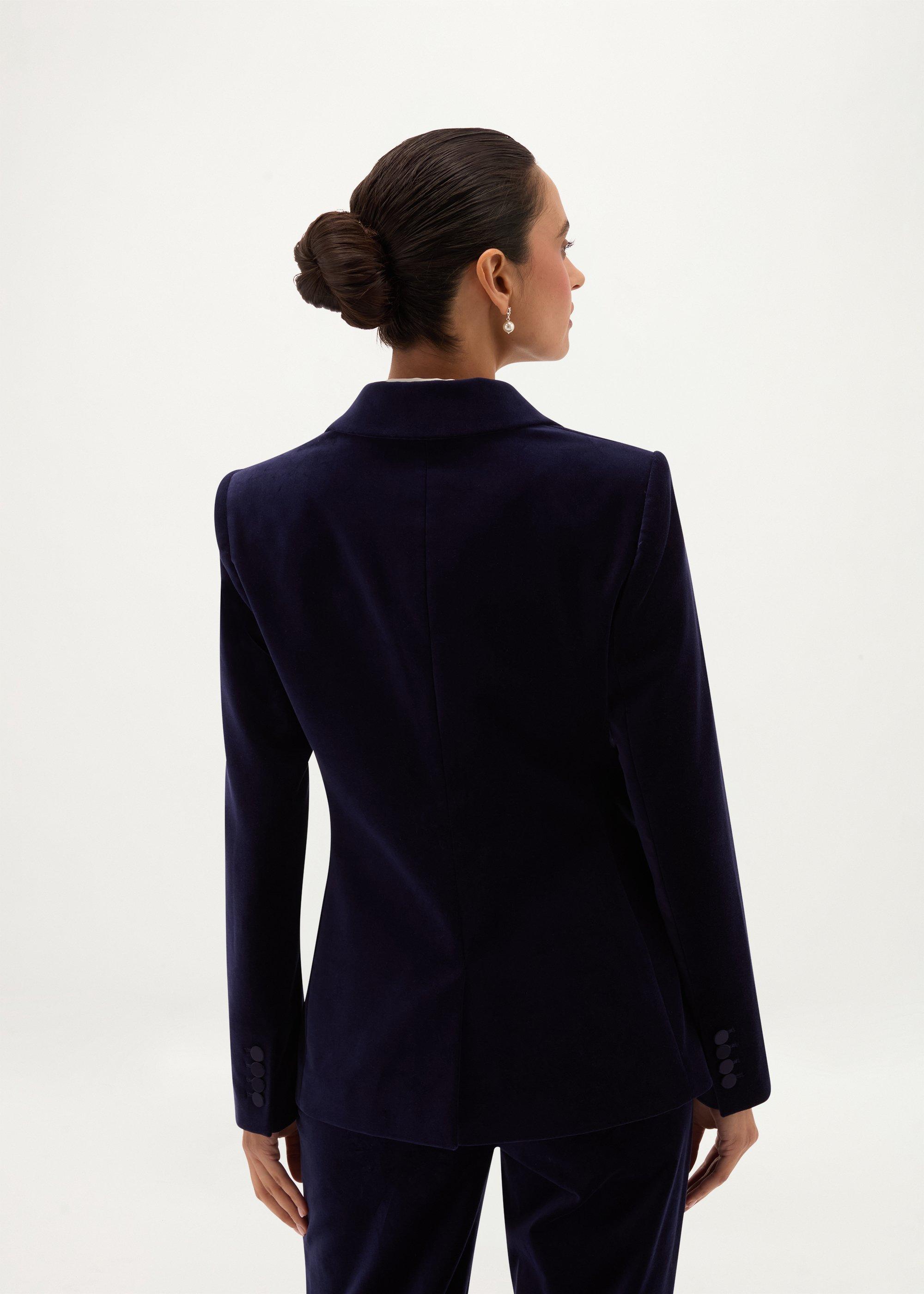 Hather Velvet Jacket, Midnight, hi-res