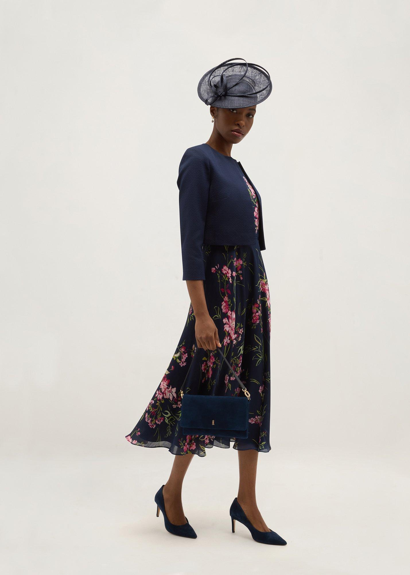 Elize Textured Jacket, Midnight Navy, hi-res