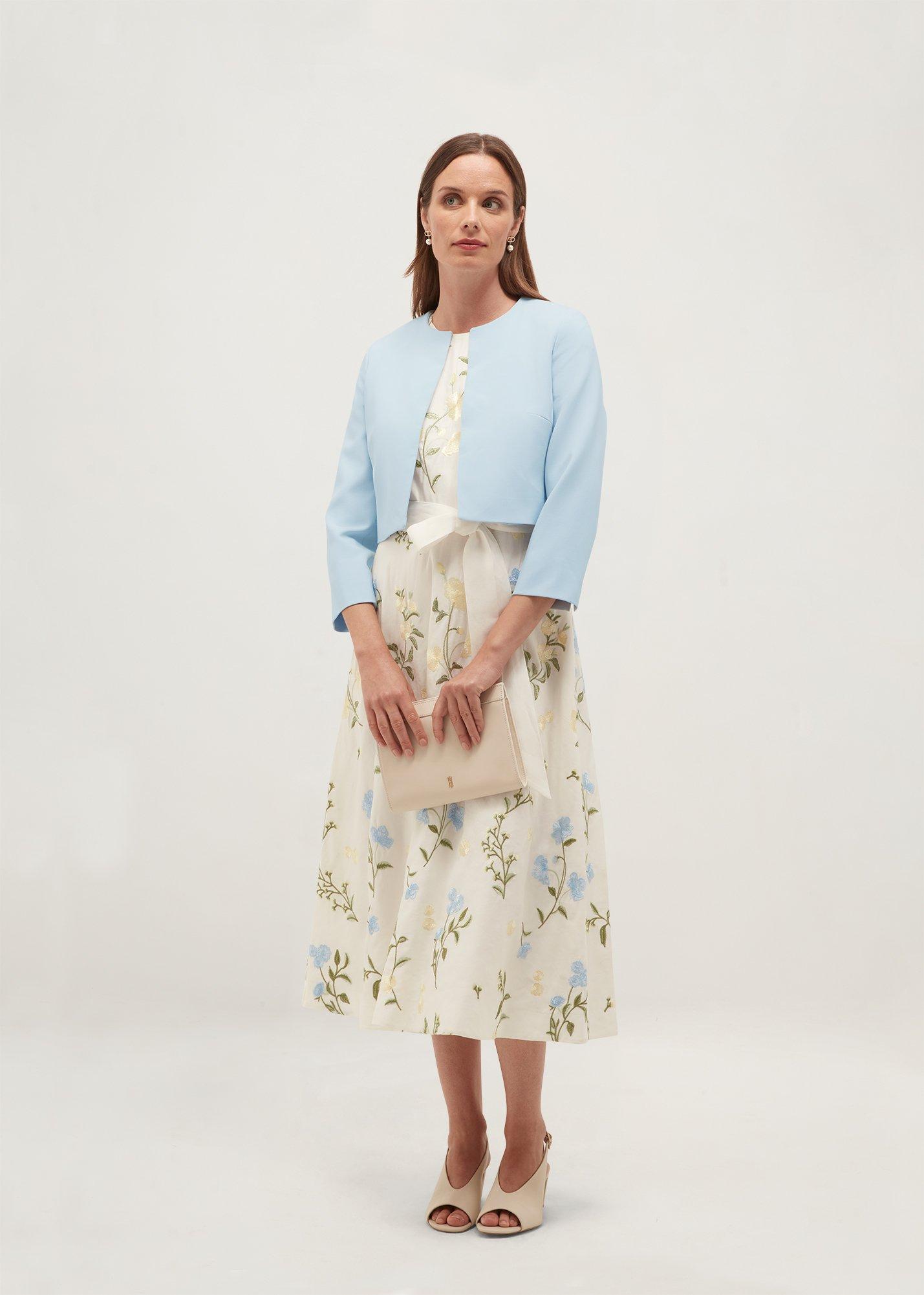 Elize Textured Jacket, Pale Blue, hi-res
